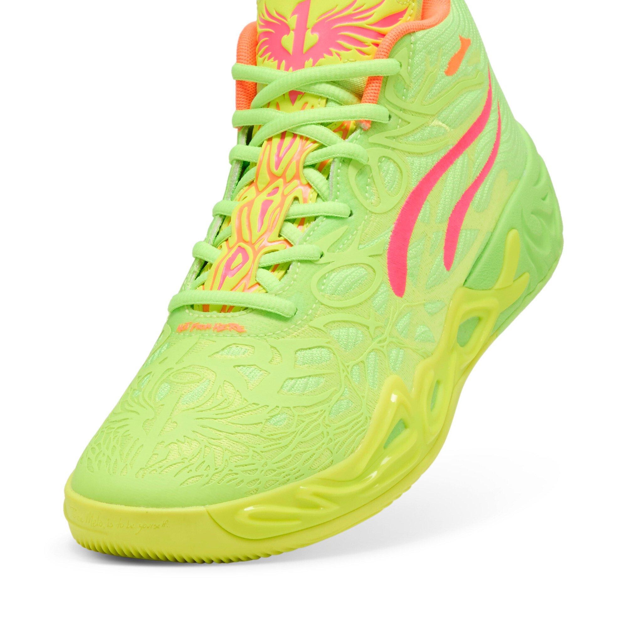 PUMA x Lamelo Ball MB.04 "Gem" Men's Basketball Shoe - GREEN/PINK Thumbnail View 3