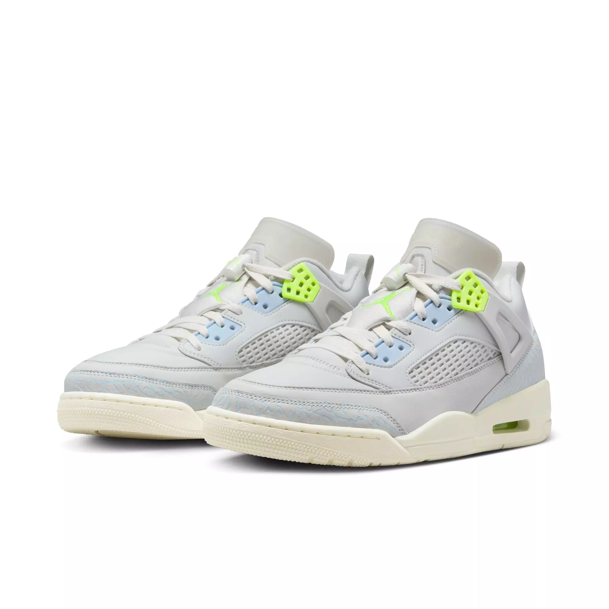 Jordan Spizike Low "Photon Dust/Volt/Sail/Coconut Milk" Men's Shoe - GREY/GREEN