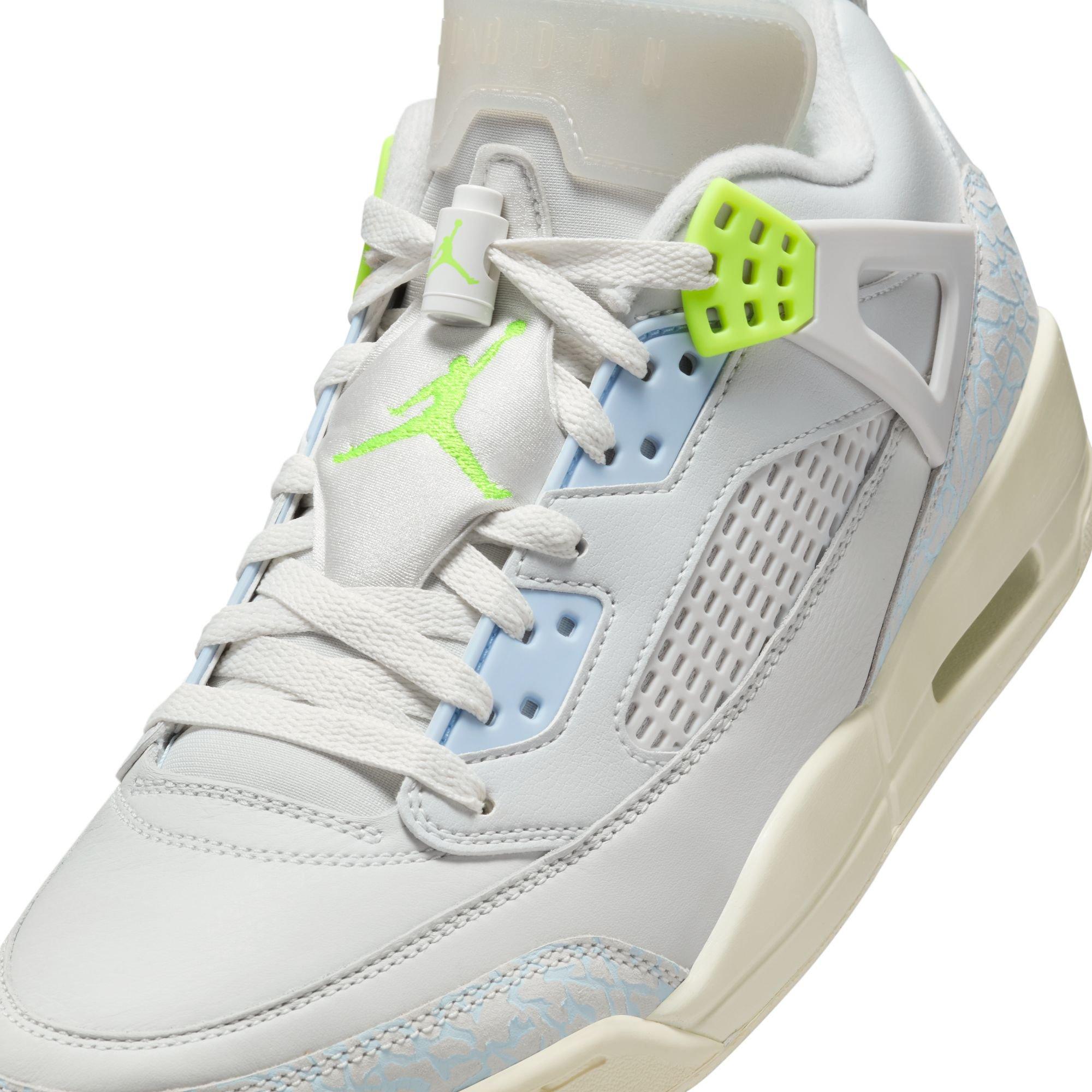 Jordan Spizike Low "Photon Dust/Volt/Sail/Coconut Milk" Men's Shoe - GREY/GREEN Thumbnail View 9