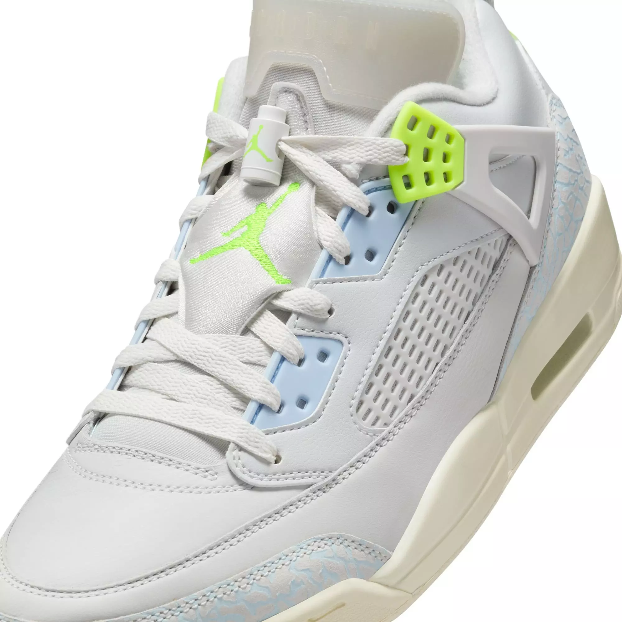 Jordan Spizike Low "Photon Dust/Volt/Sail/Coconut Milk" Men's Shoe - GREY/GREEN