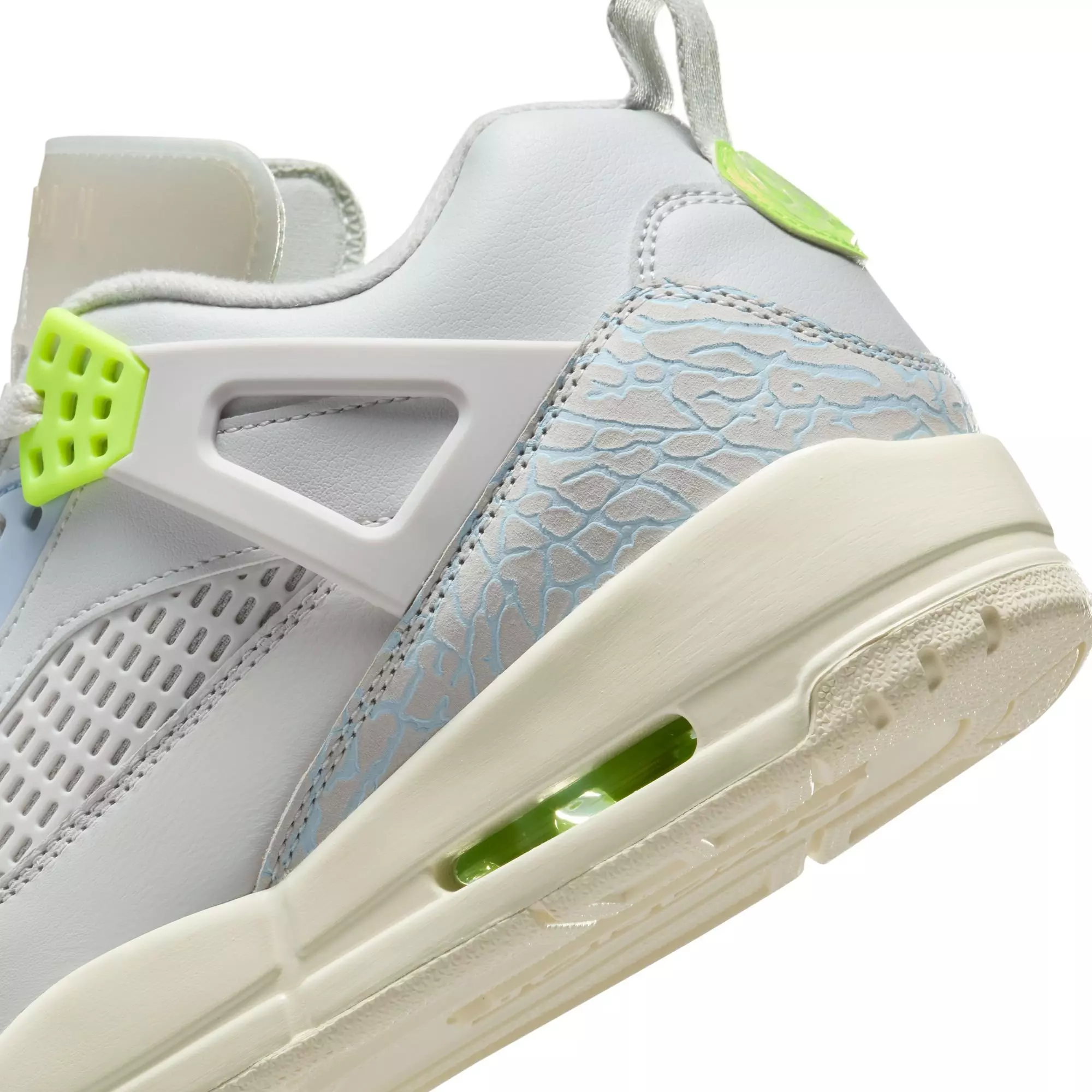 Jordan Spizike Low "Photon Dust/Volt/Sail/Coconut Milk" Men's Shoe - GREY/GREEN