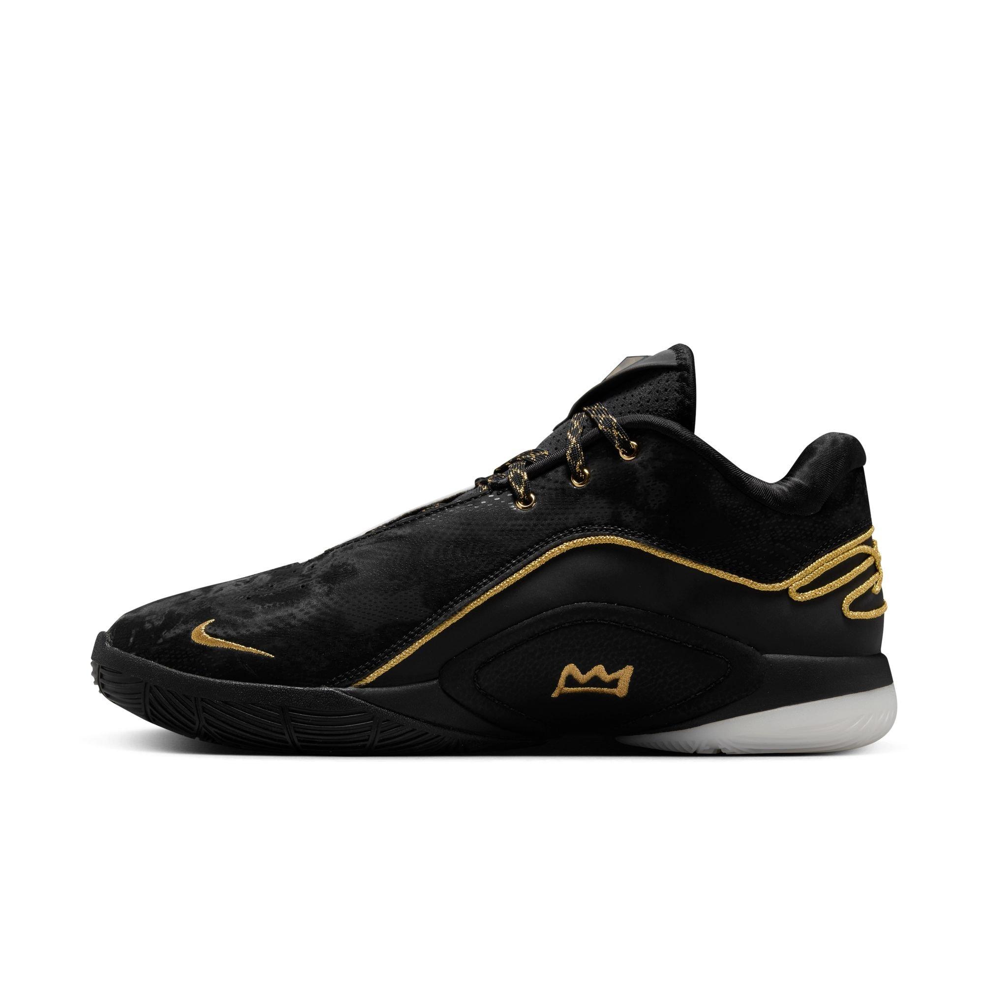 Nike LeBron XXII "Mogul" Men's Basketball Shoe - WHITE/BLACK/GOLD Thumbnail View 4