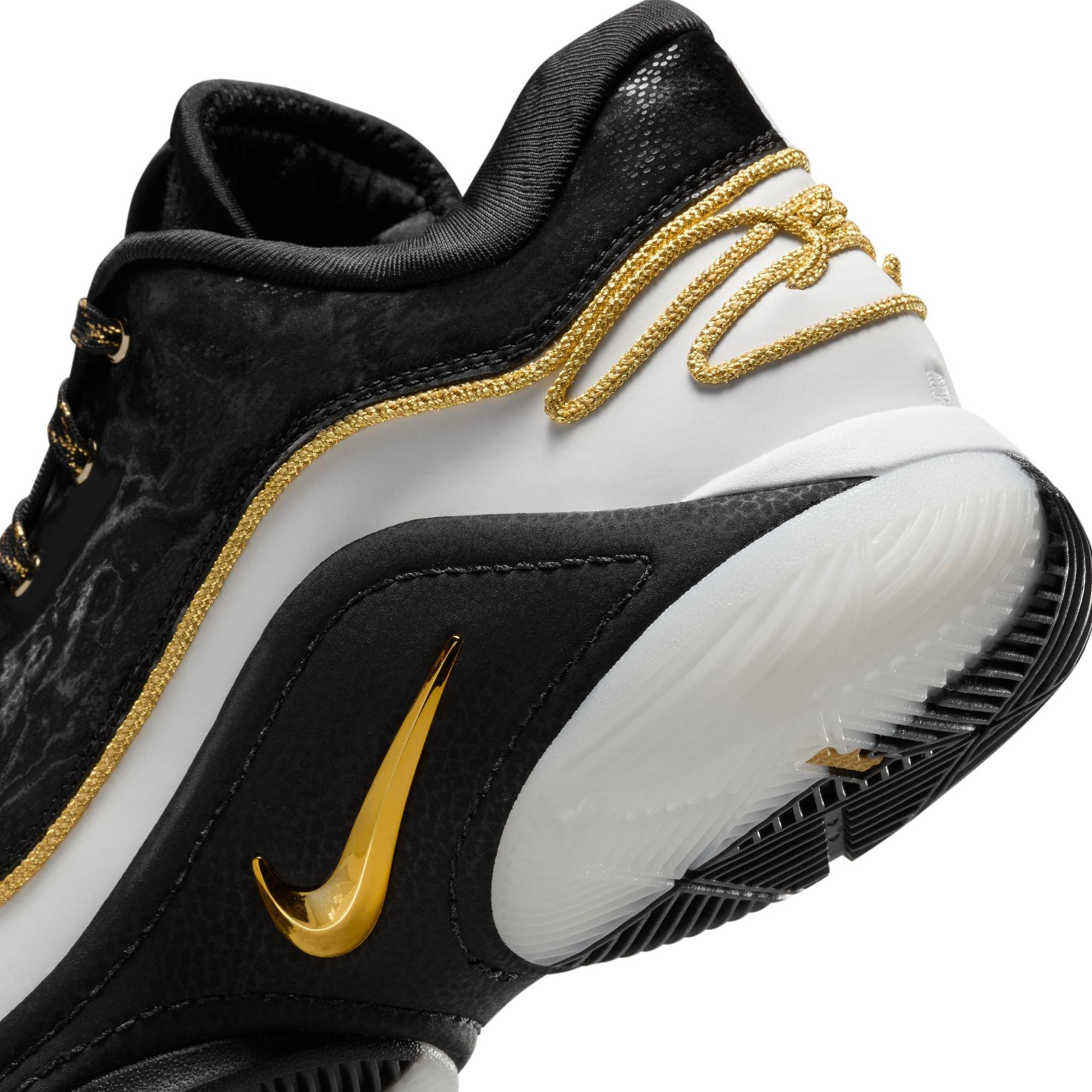 Nike LeBron XXII "Mogul" Men's Basketball Shoe - WHITE/BLACK/GOLD Thumbnail View 10