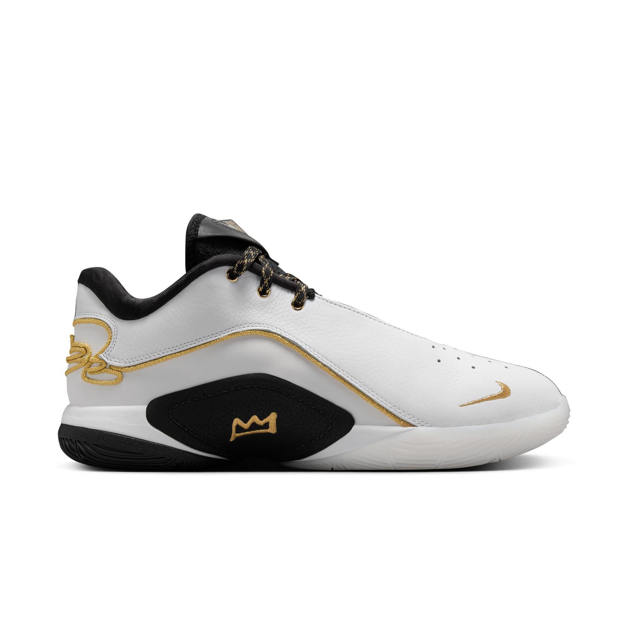 Nike LeBron XXII BHM Black White Basketball Shoes Gold Zoom HV8616-100 Men\'s 7 Nike LeBron XXII  main image 2