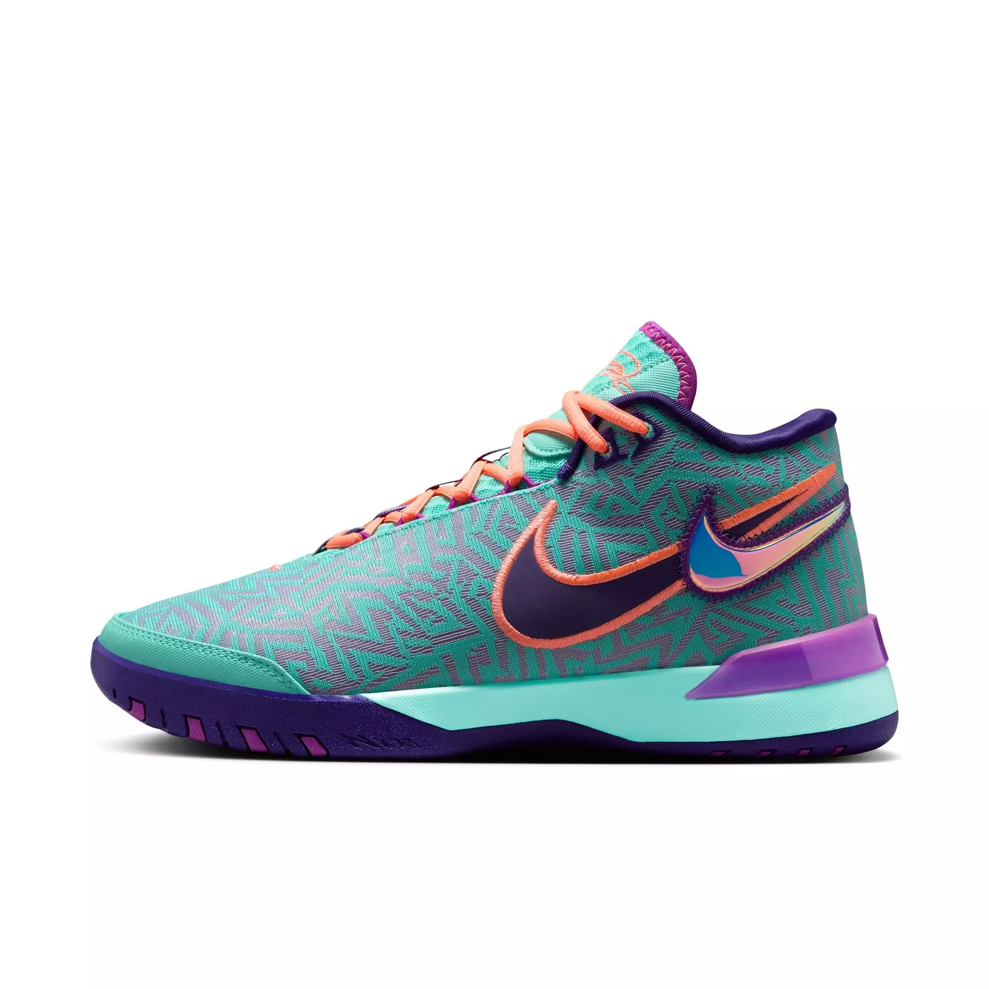 Nike Lebron NXXT Genisus "Hyper Turquoise" Men's Basketball Shoe - HYPER TURQUOISE/VIVID PURPLE/COURT PURPLE