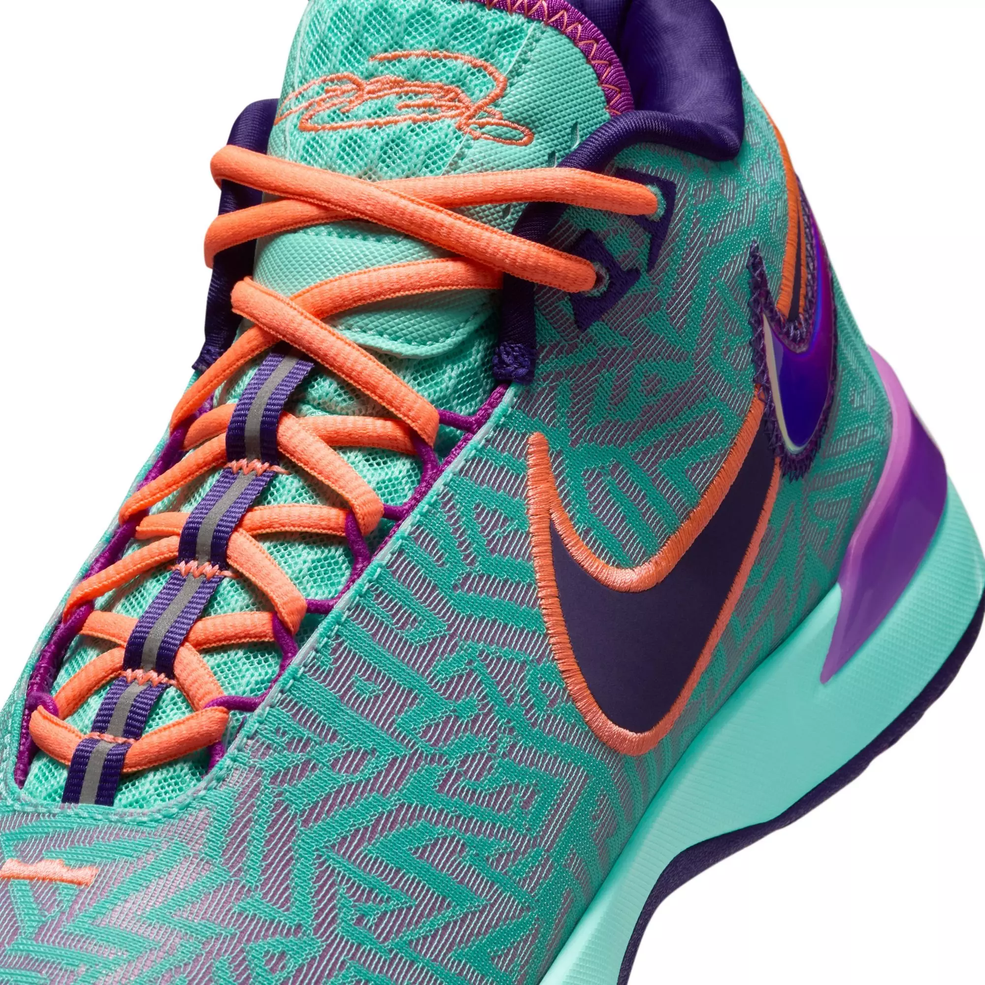 Nike Lebron NXXT Genisus "Hyper Turquoise" Men's Basketball Shoe - HYPER TURQUOISE/VIVID PURPLE/COURT PURPLE