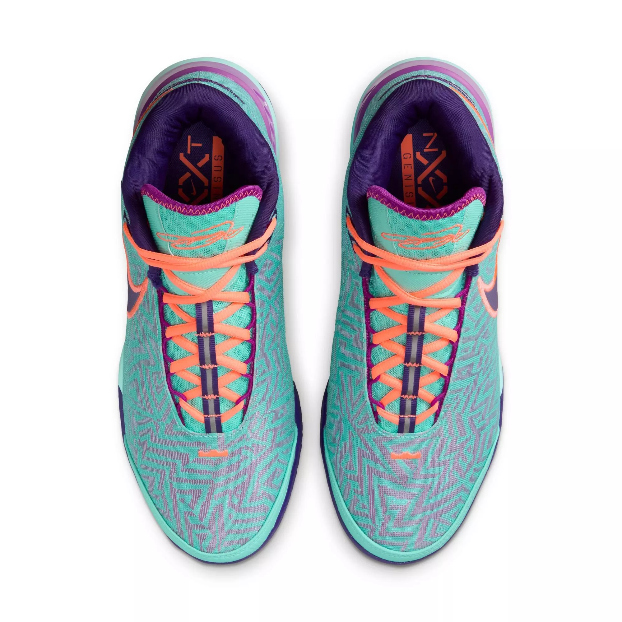 Nike Lebron NXXT Genisus "Hyper Turquoise" Men's Basketball Shoe - HYPER TURQUOISE/VIVID PURPLE/COURT PURPLE