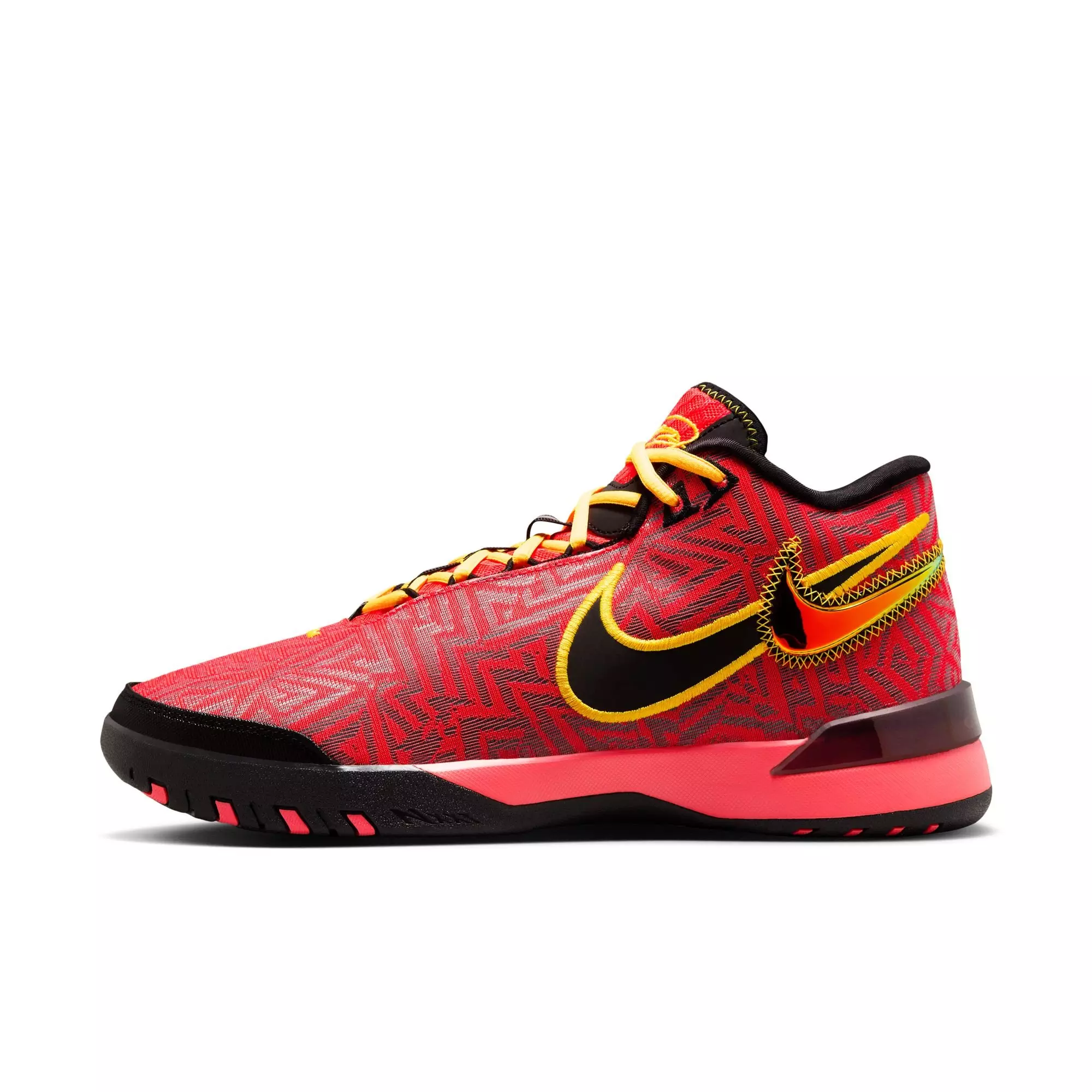 Nike LeBron NXXT Genisus "Radiation" Men's Basketball Shoe - BRIGHT CRIMSON/LASER ORANGE/BLACK