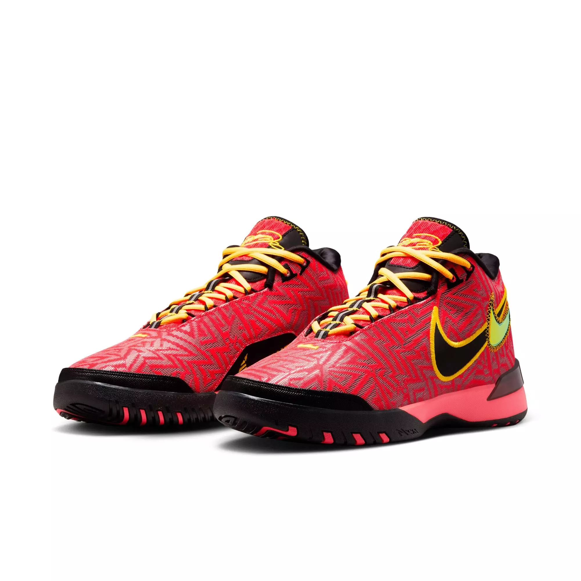 Nike LeBron NXXT Genisus "Radiation" Men's Basketball Shoe - BRIGHT CRIMSON/LASER ORANGE/BLACK