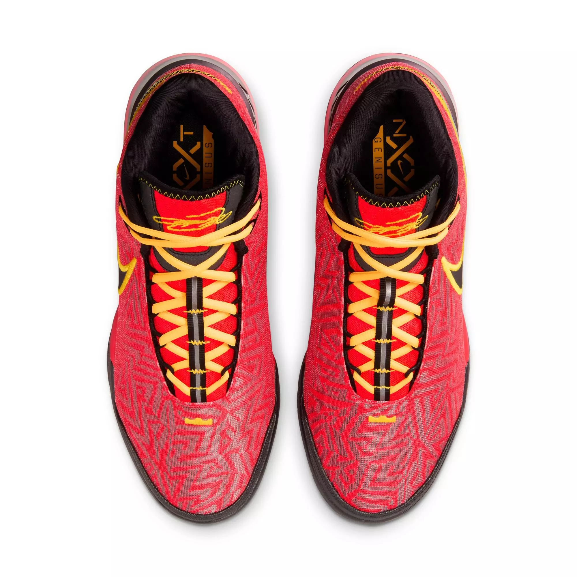 Nike LeBron NXXT Genisus "Radiation" Men's Basketball Shoe - BRIGHT CRIMSON/LASER ORANGE/BLACK