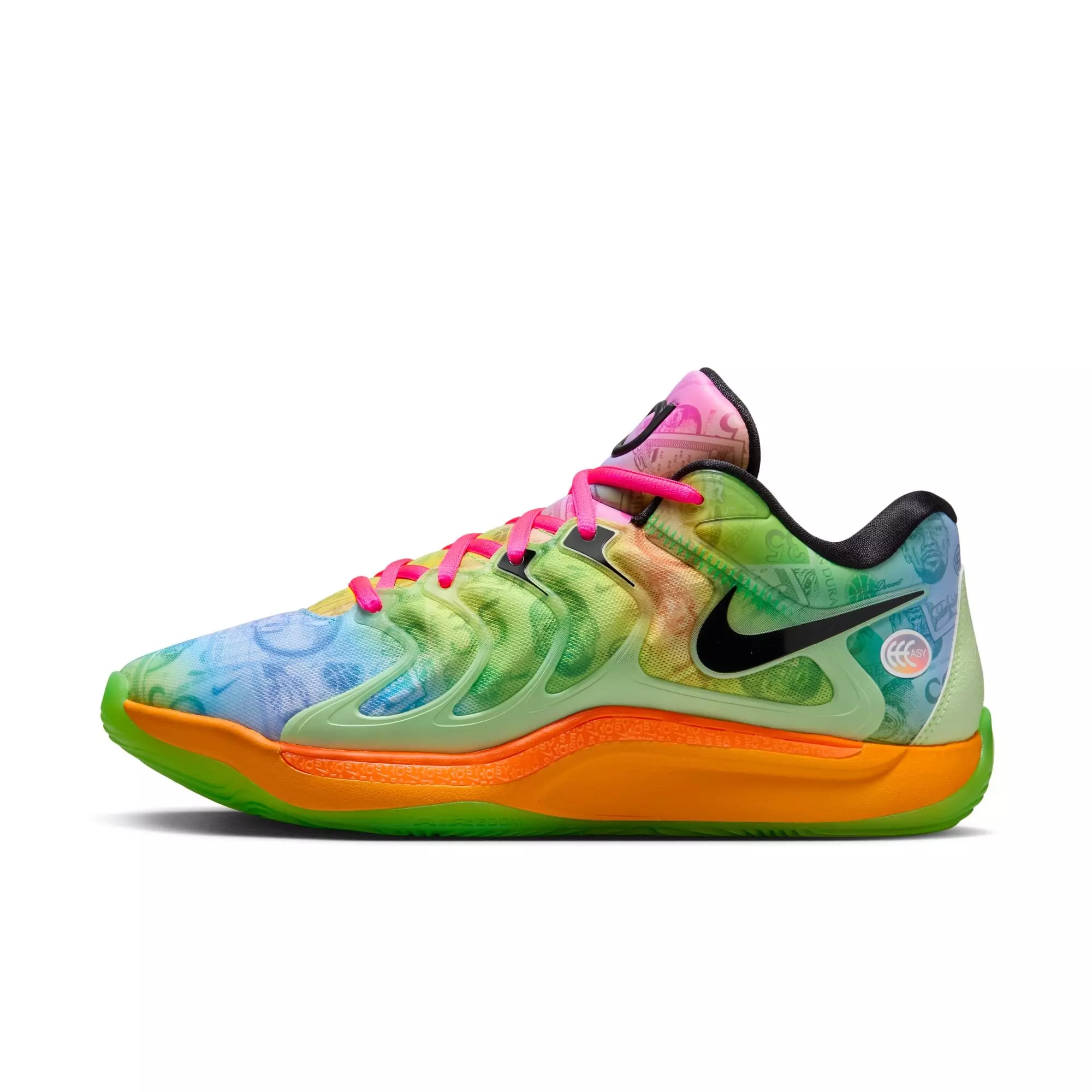 Nike KD17 "Easy Money" Men's Basketball Shoe -  BARELY VOLT/BALTIC BLUE/HYPER PINK