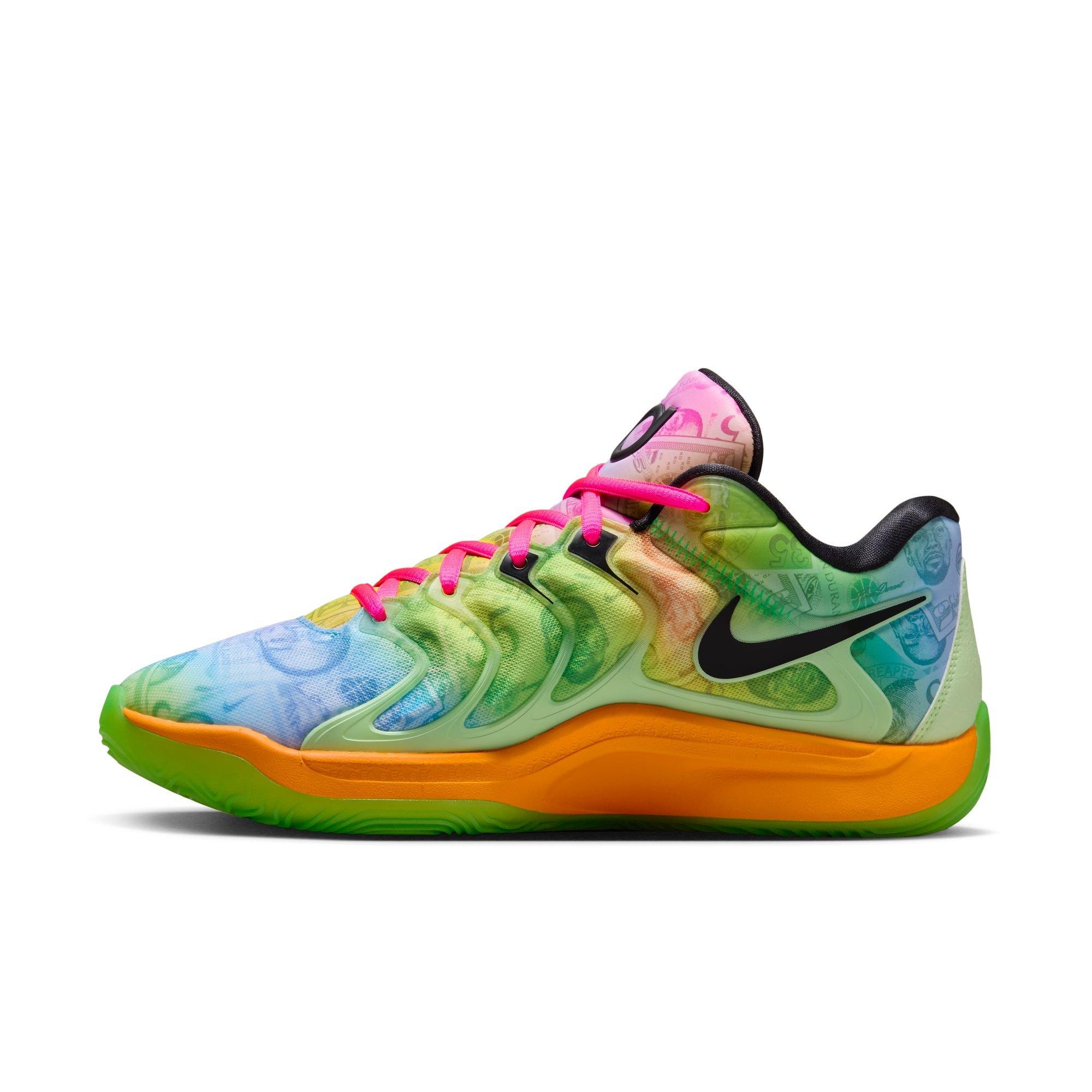 Nike KD17 "Easy Money" Men's Basketball Shoe -  BARELY VOLT/BALTIC BLUE/HYPER PINK Thumbnail View 7
