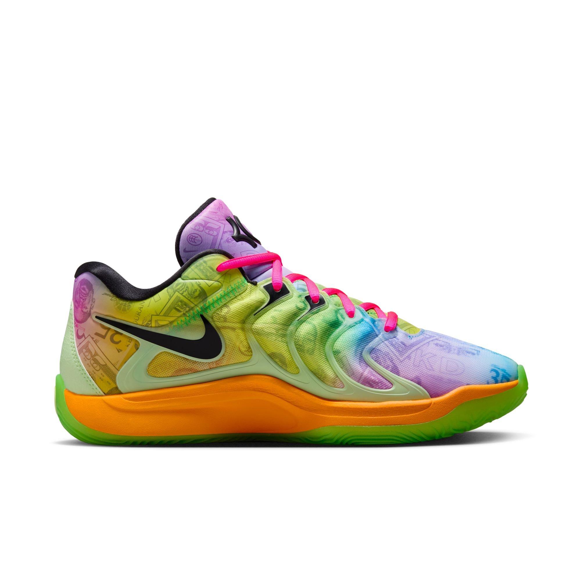 Nike KD17 "Easy Money" Men's Basketball Shoe -  BARELY VOLT/BALTIC BLUE/HYPER PINK Thumbnail View 2