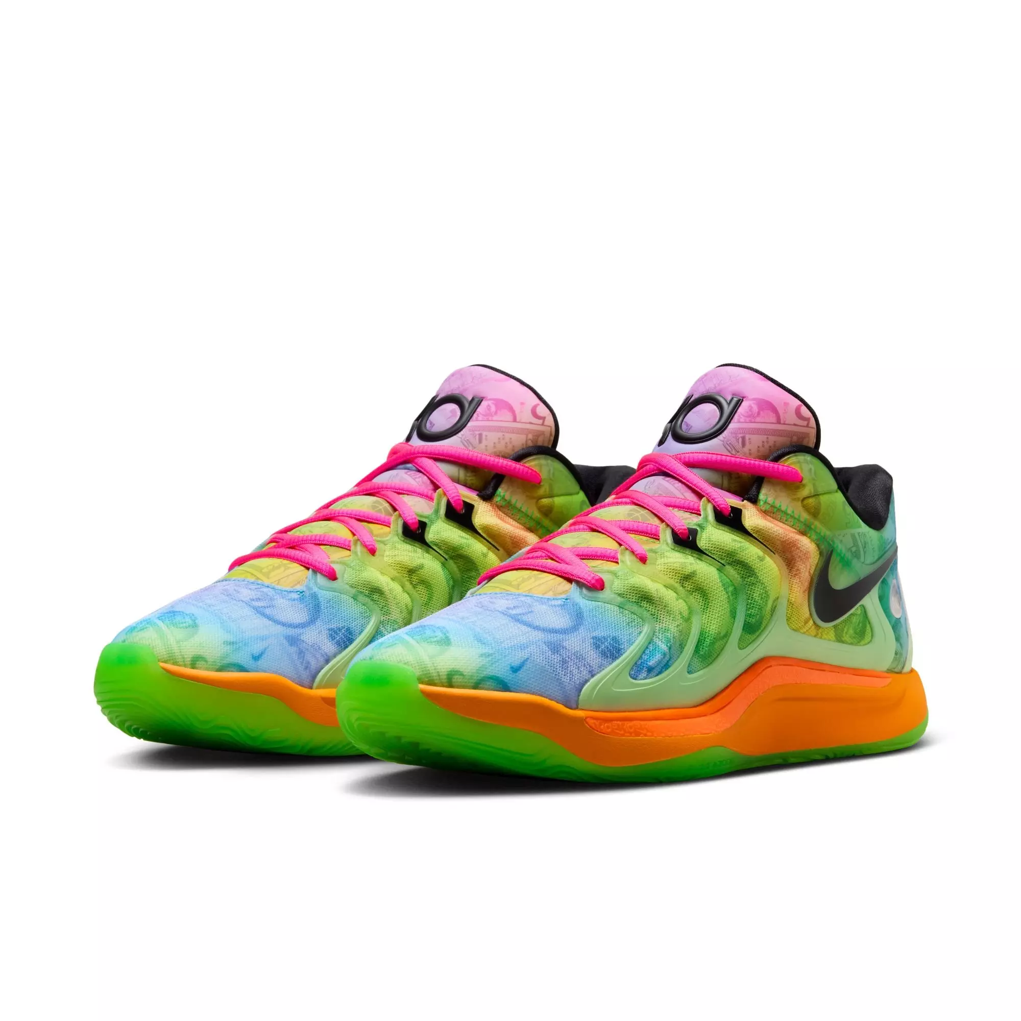 Nike KD17 "Easy Money" Men's Basketball Shoe -  BARELY VOLT/BALTIC BLUE/HYPER PINK