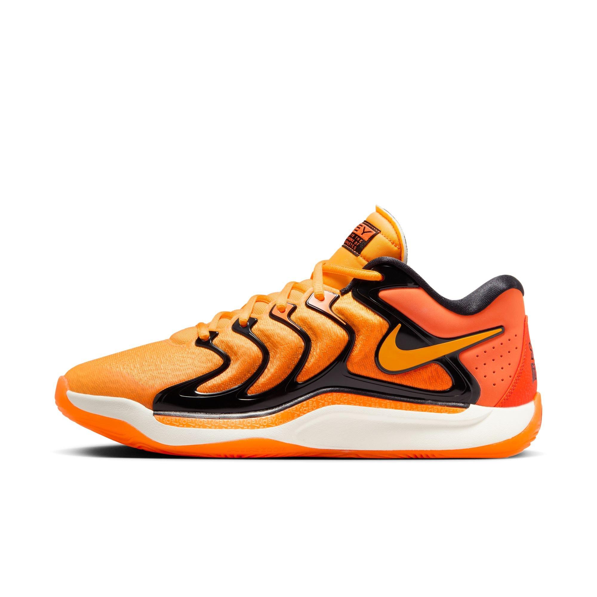 Nike KD17 "Slim Reaper" Men's Basketball Shoe - SAFETY ORANGE/SUNDIAL/BLACK Thumbnail View 6
