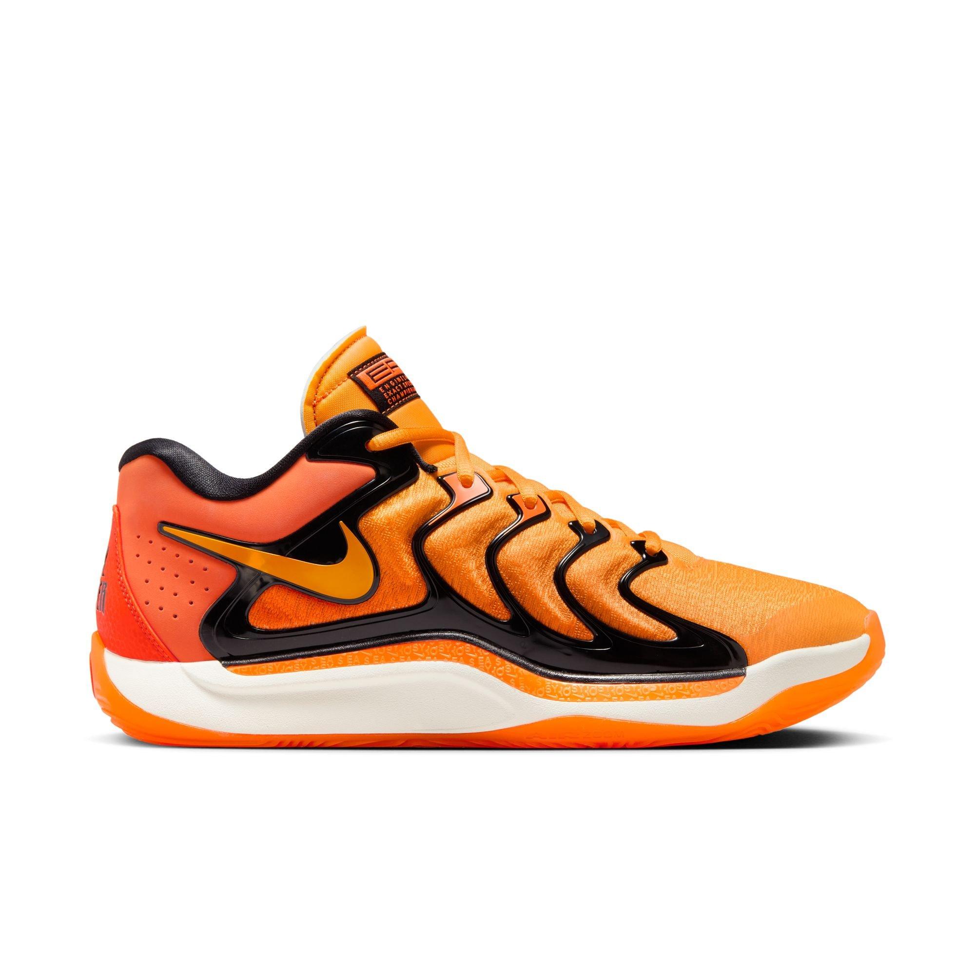 Nike KD17 "Slim Reaper" Men's Basketball Shoe - SAFETY ORANGE/SUNDIAL/BLACK Thumbnail View 1
