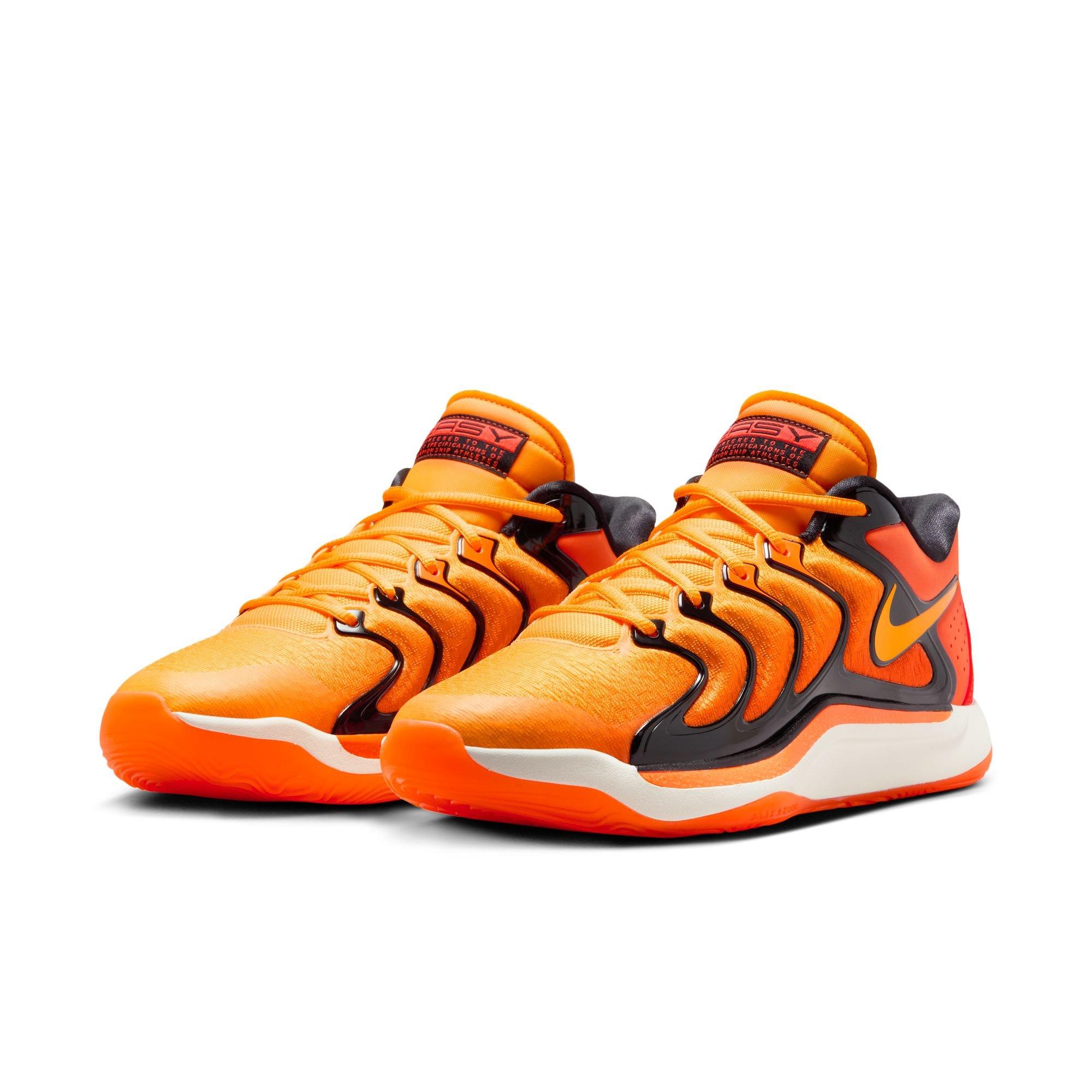 Nike KD17 "Slim Reaper" Men's Basketball Shoe - SAFETY ORANGE/SUNDIAL/BLACK Thumbnail View 3
