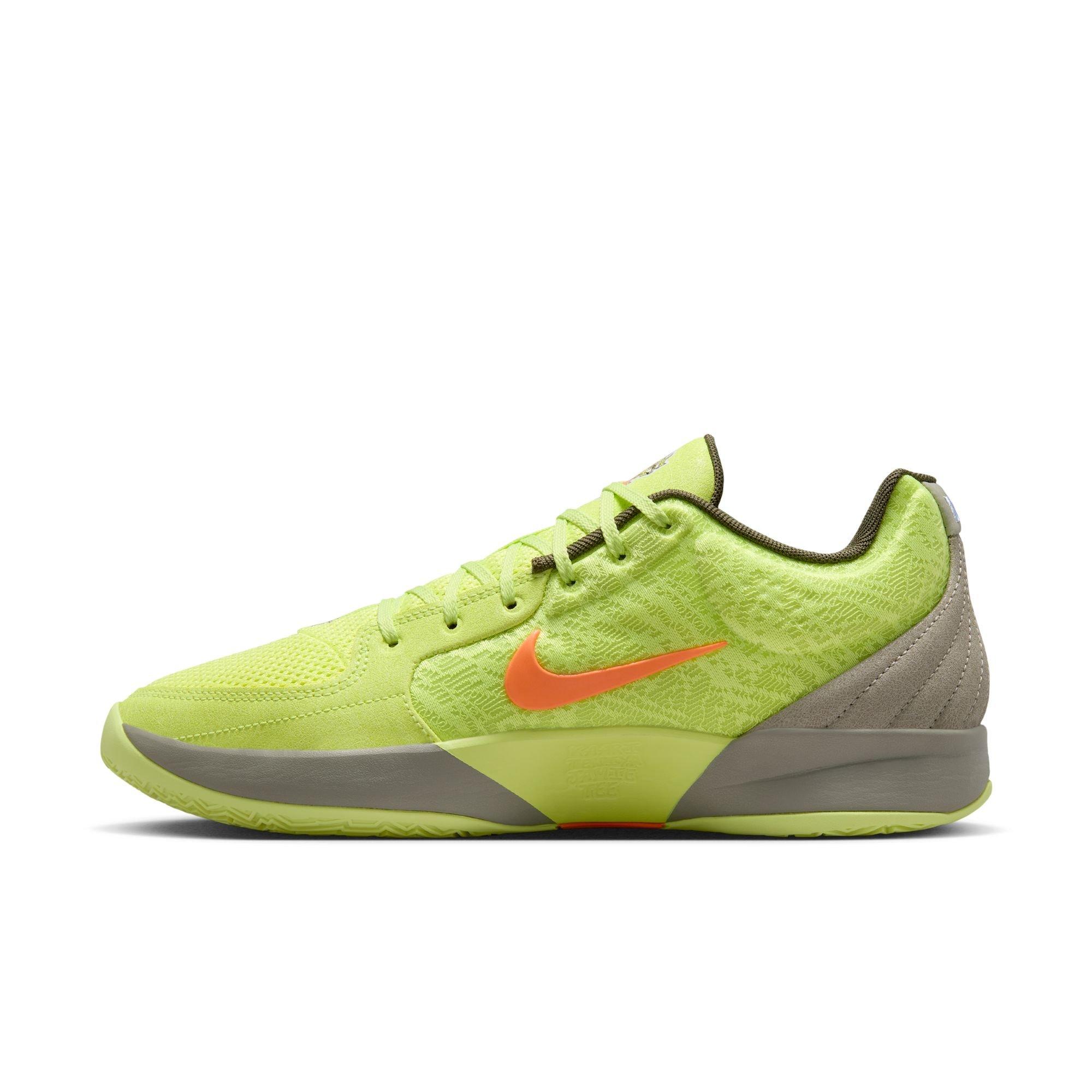 Nike Ja 2 "12 Time" Men's Basketball Shoe - LEMON TWIST/TOTAL ORANGE/LIGHT ARMY Thumbnail View 4