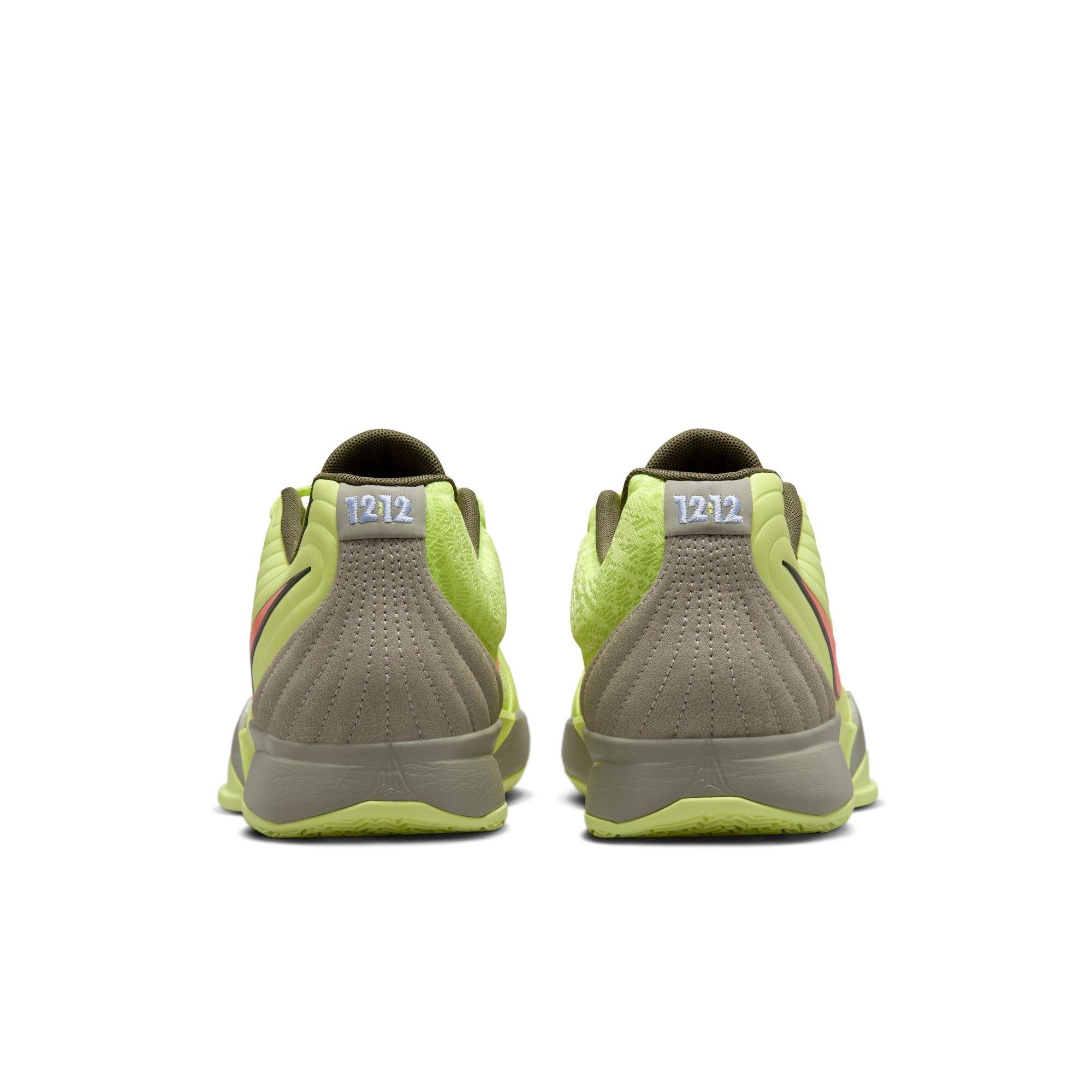 Nike Ja 2 "12 Time" Men's Basketball Shoe - LEMON TWIST/TOTAL ORANGE/LIGHT ARMY Thumbnail View 5