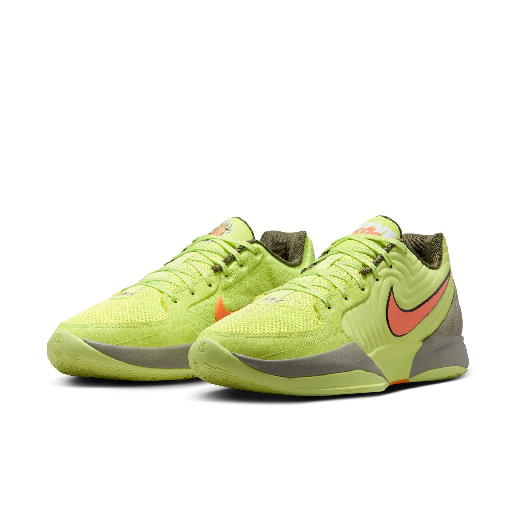 Nike Ja 2 "12 Time" Men's Basketball Shoe - LEMON TWIST/TOTAL ORANGE/LIGHT ARMY Thumbnail View 6