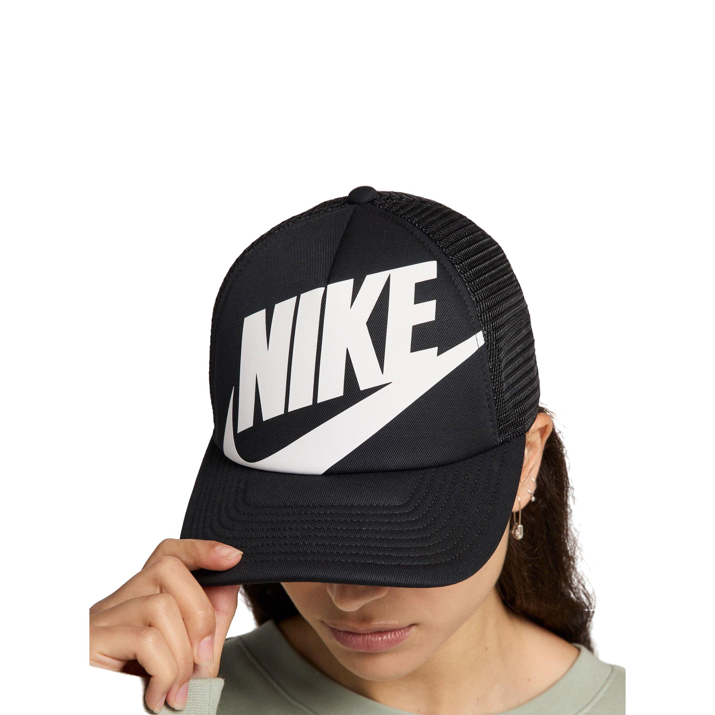 Nike Rise Trucker Hat-Black - BLACK/WHITE Thumbnail View 1
