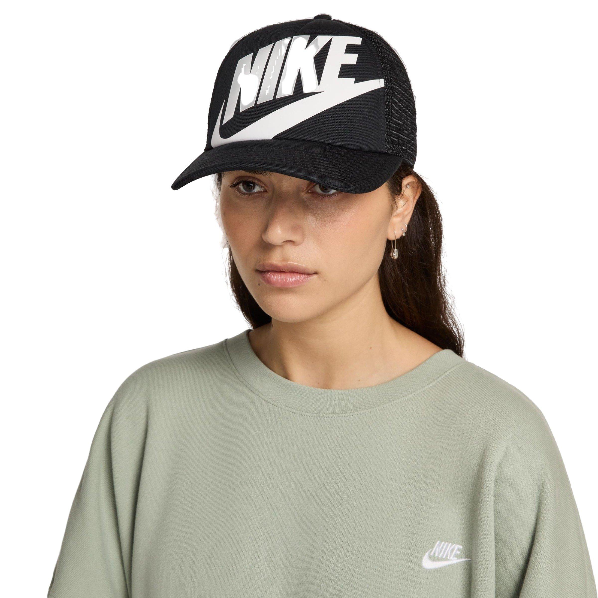 Nike Rise Trucker Hat-Black - BLACK/WHITE Thumbnail View 3