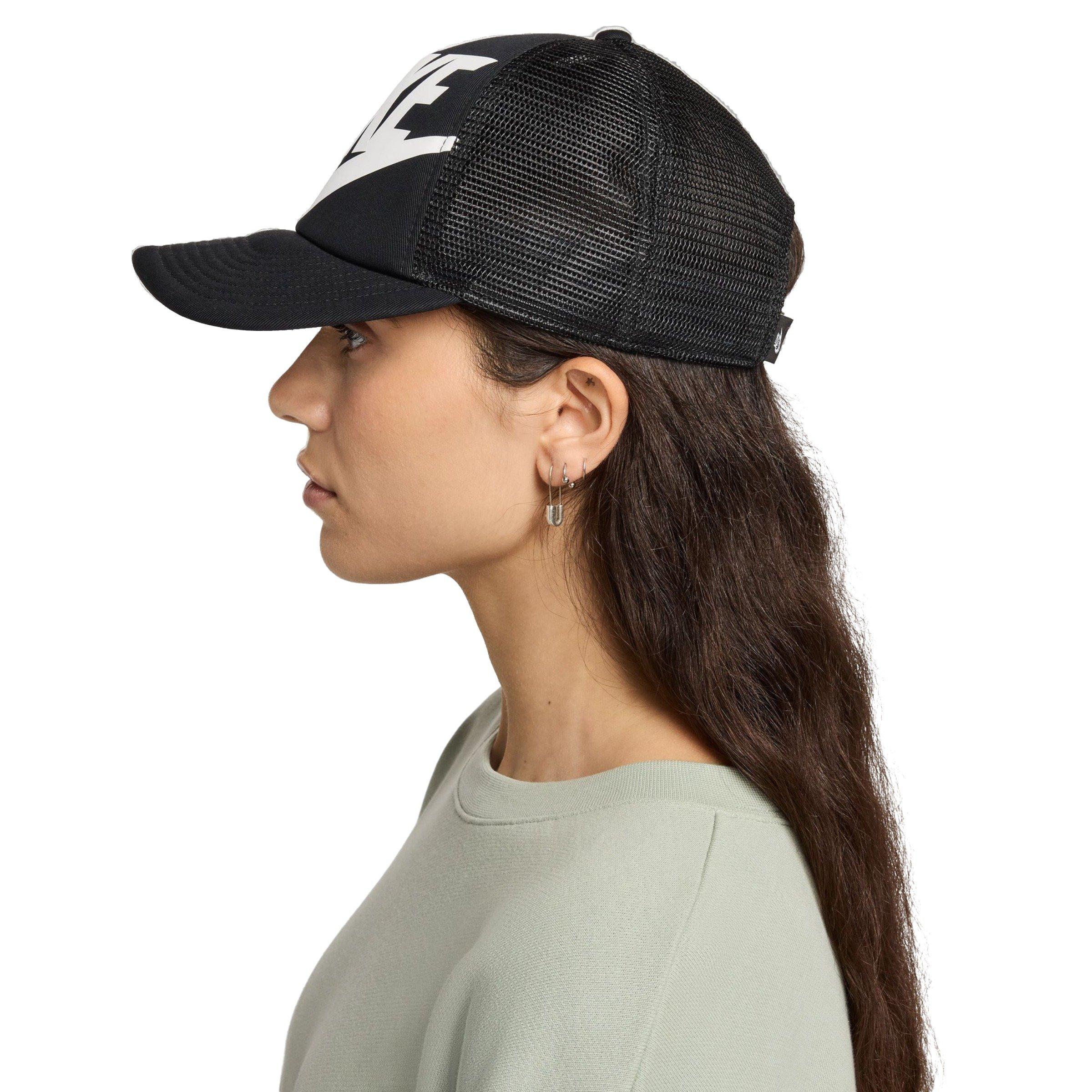Nike Rise Trucker Hat-Black - BLACK/WHITE Thumbnail View 5