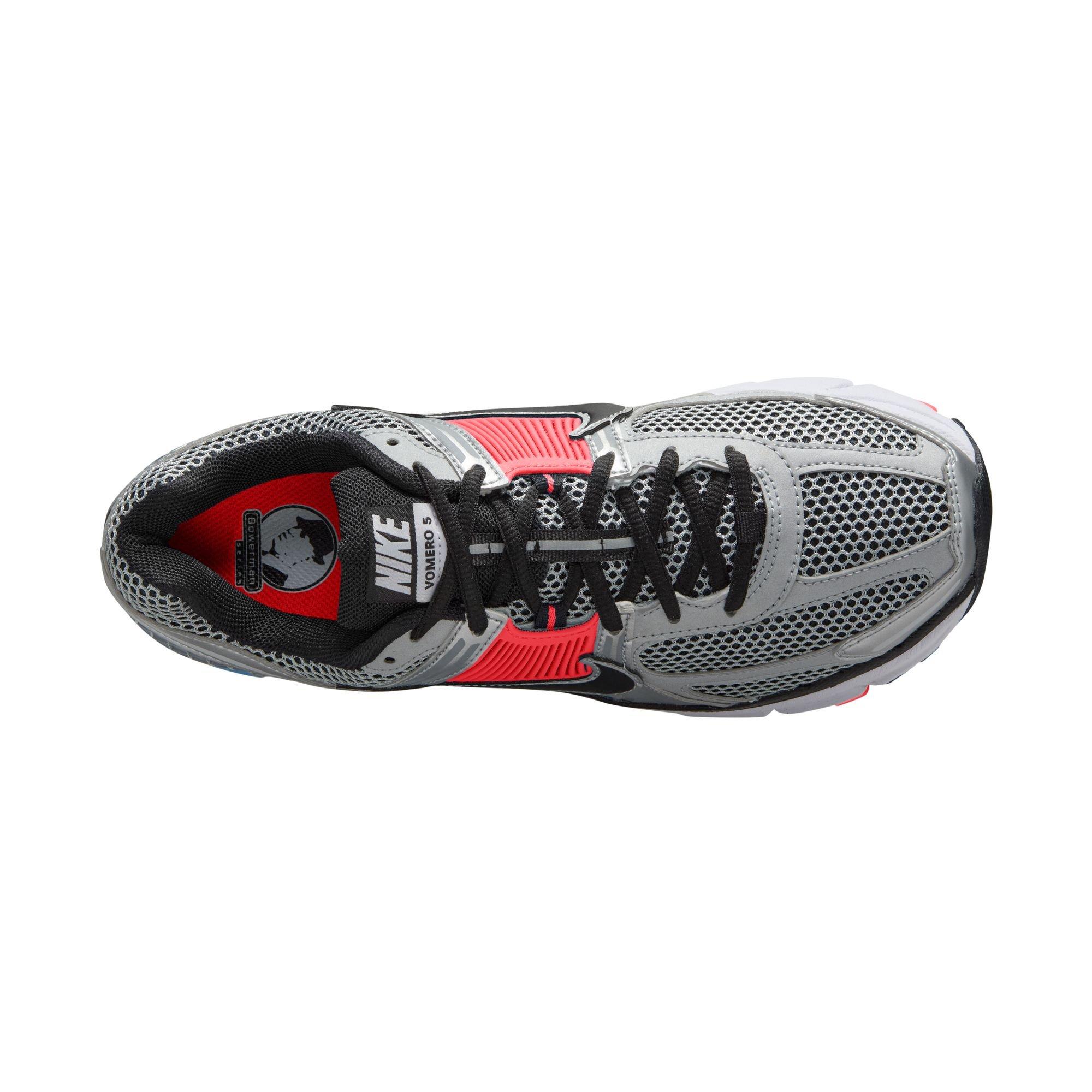 Nike Zoom Vomero 5 "Metallic Silver/Black/FLT Silver" Men's Shoe - RED/SILVER Thumbnail View 8