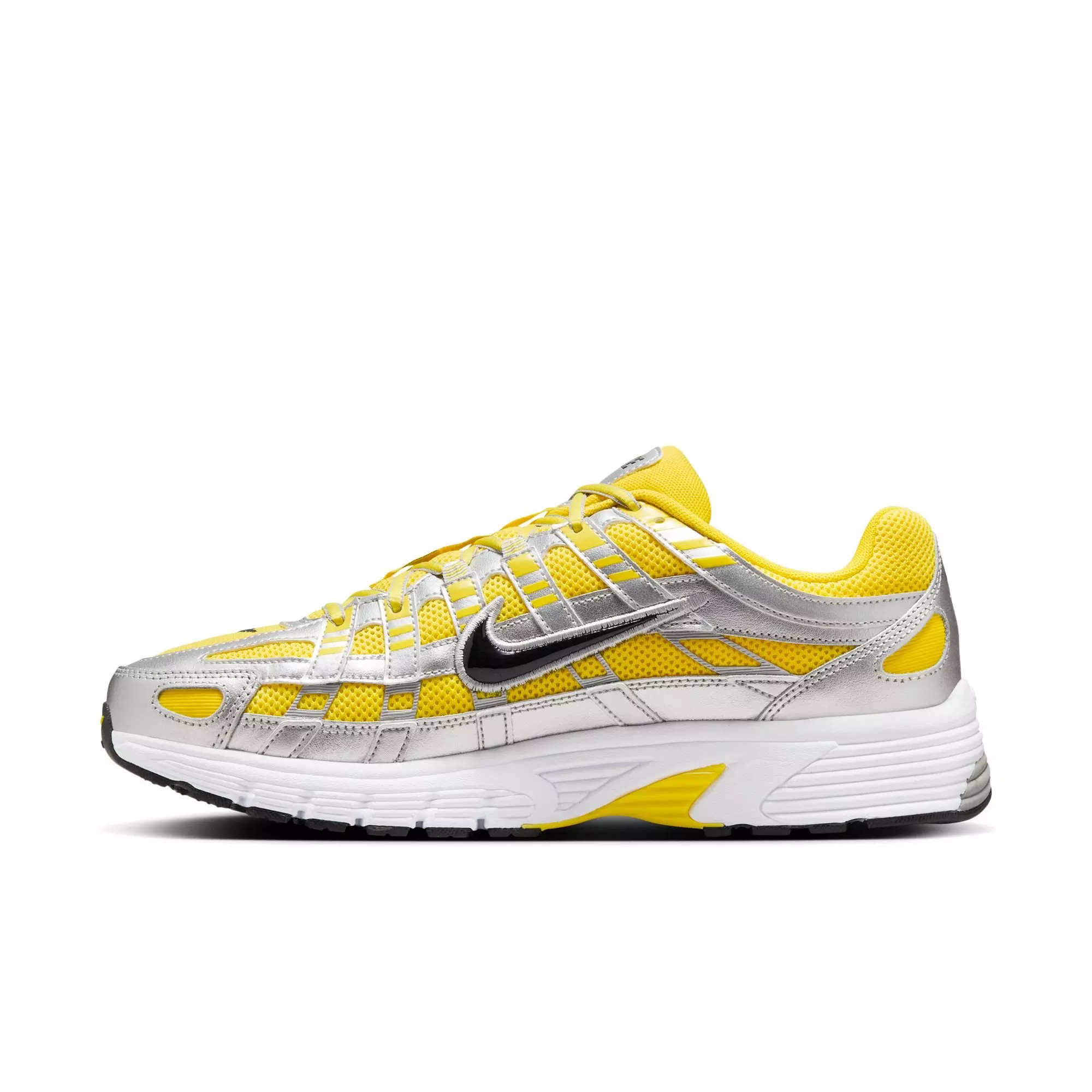 Nike P-6000 "Lightening/Black/Metallic Silver/White" Men's Shoe - YELLOW/WHITE