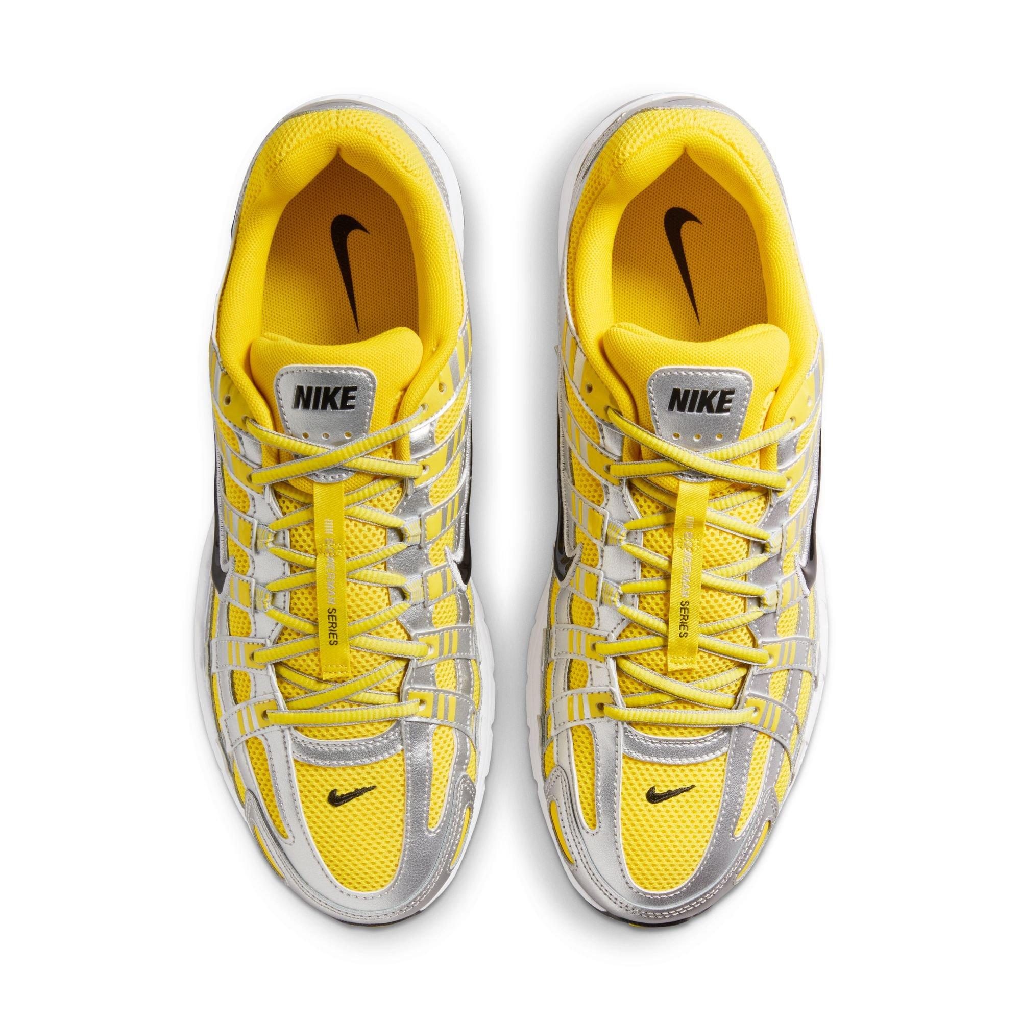 Nike P-6000 "Lightening/Black/Metallic Silver/White" Men's Shoe - YELLOW/WHITE Thumbnail View 6