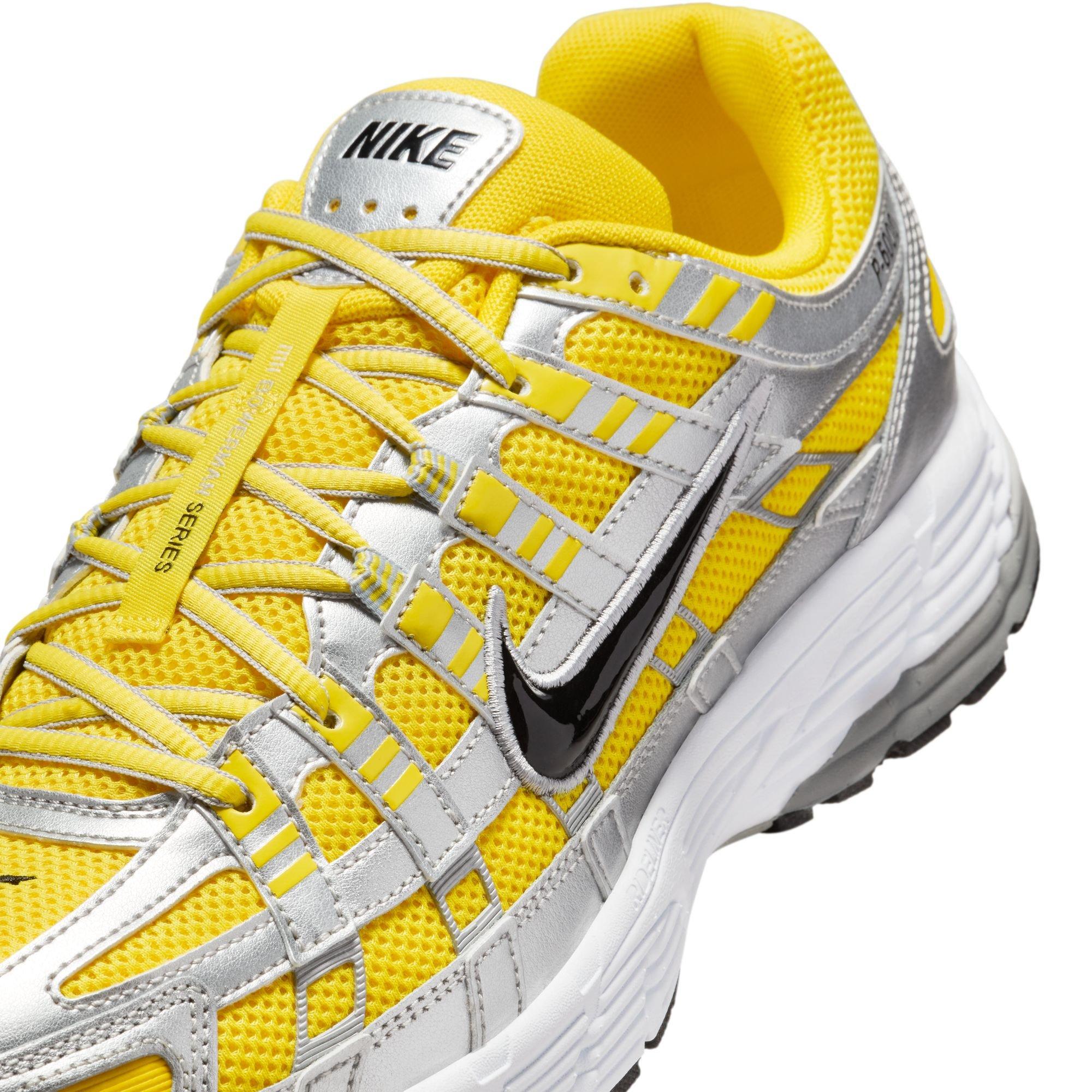 Nike P-6000 "Lightening/Black/Metallic Silver/White" Men's Shoe - YELLOW/WHITE Thumbnail View 9
