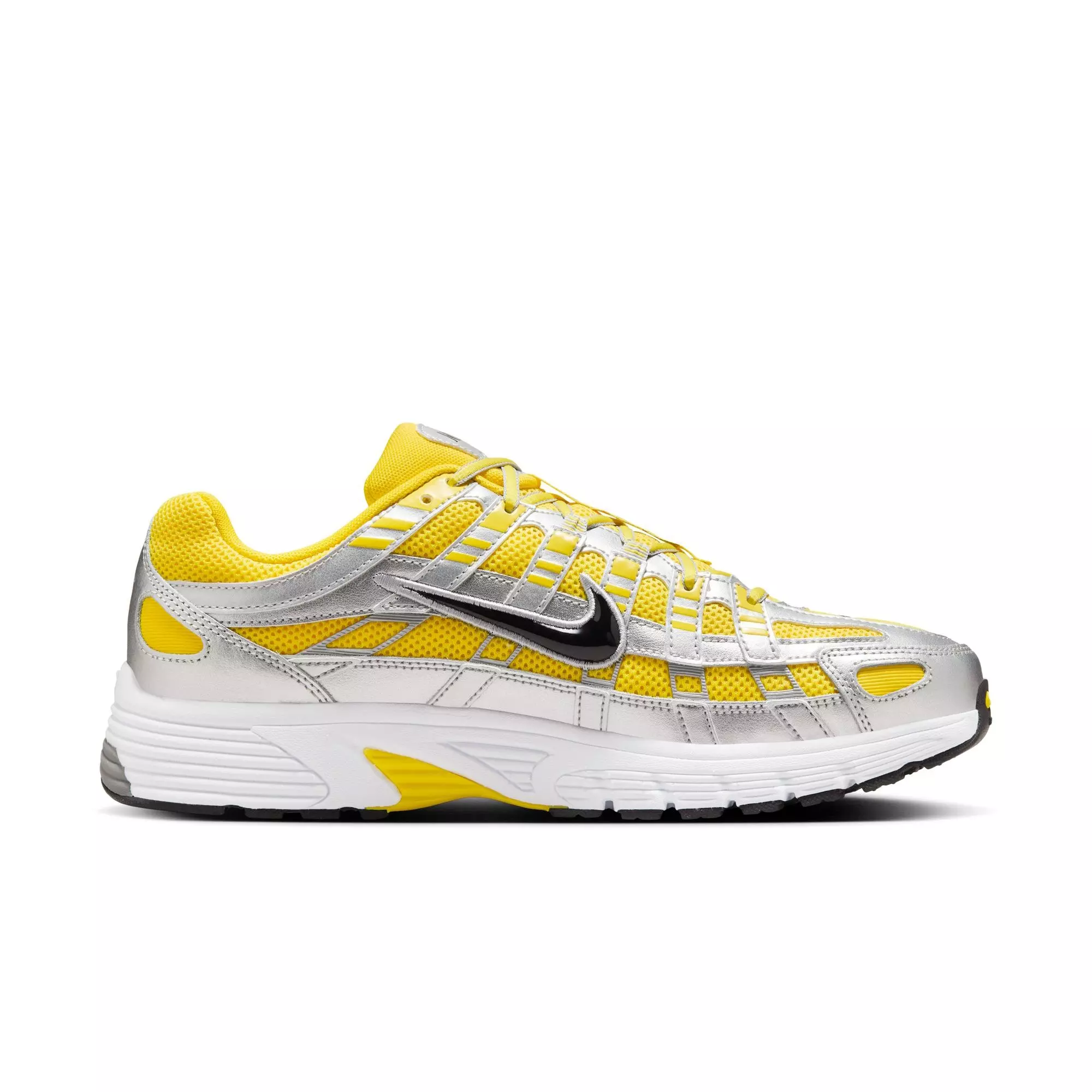 Nike P-6000 "Lightening/Black/Metallic Silver/White" Men's Shoe - YELLOW/WHITE
