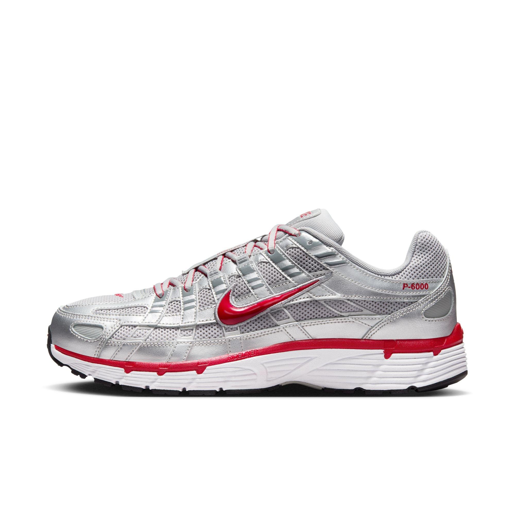 Nike P-6000 "Metallic Silver/Gym Red/Flt Silver" Men's Shoe - SILVER/RED Thumbnail View 3