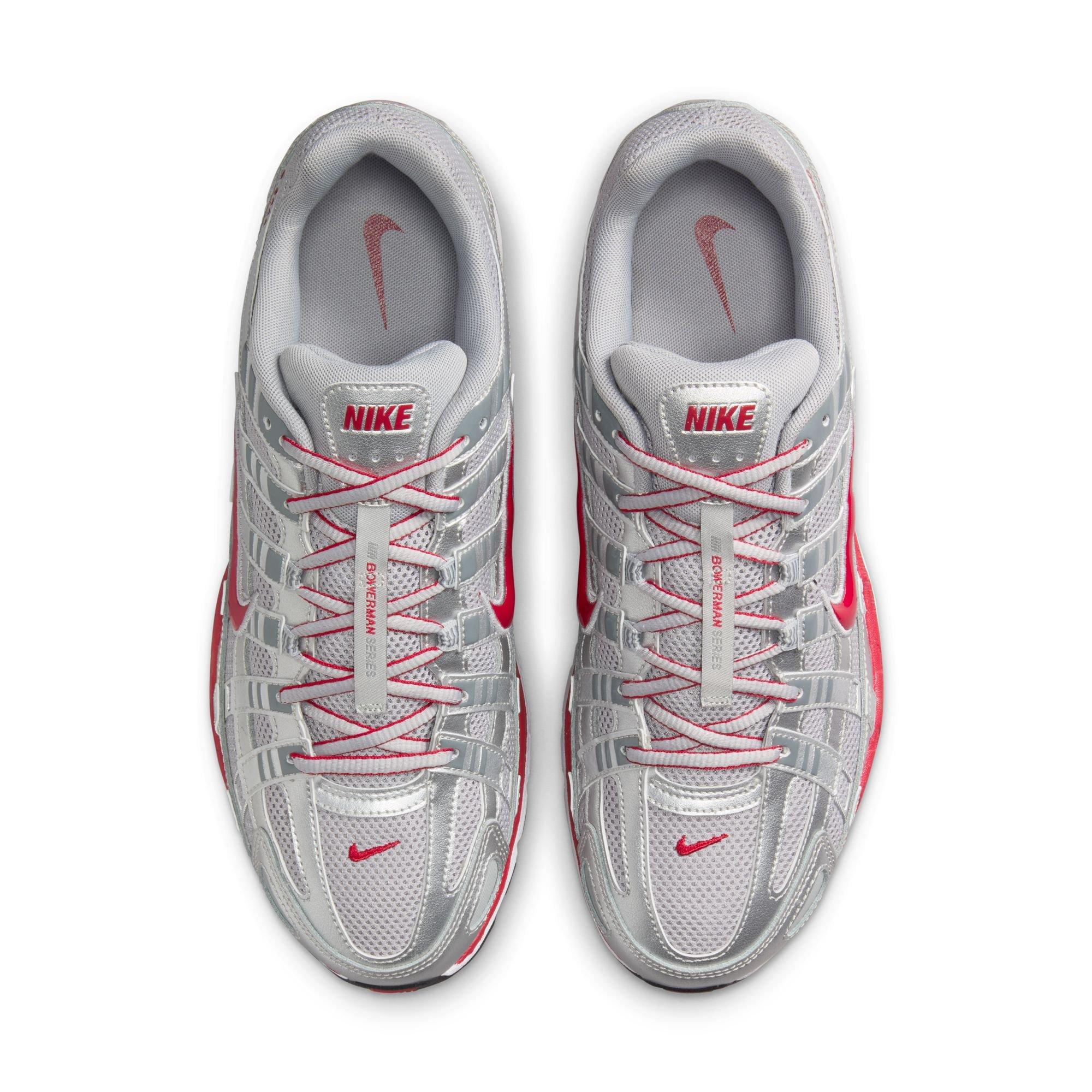 Nike P-6000 "Metallic Silver/Gym Red/Flt Silver" Men's Shoe - SILVER/RED Thumbnail View 6
