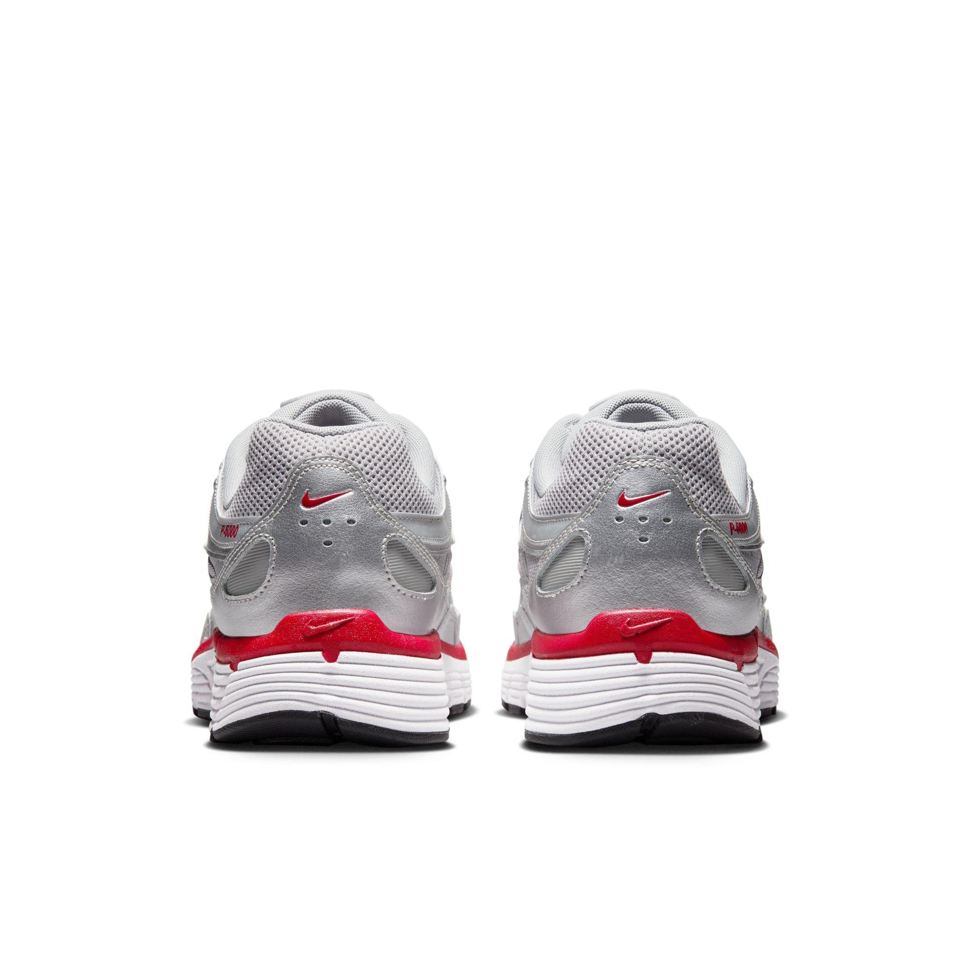 Nike P-6000 "Metallic Silver/Gym Red/Flt Silver" Men's Shoe - SILVER/RED Thumbnail View 7