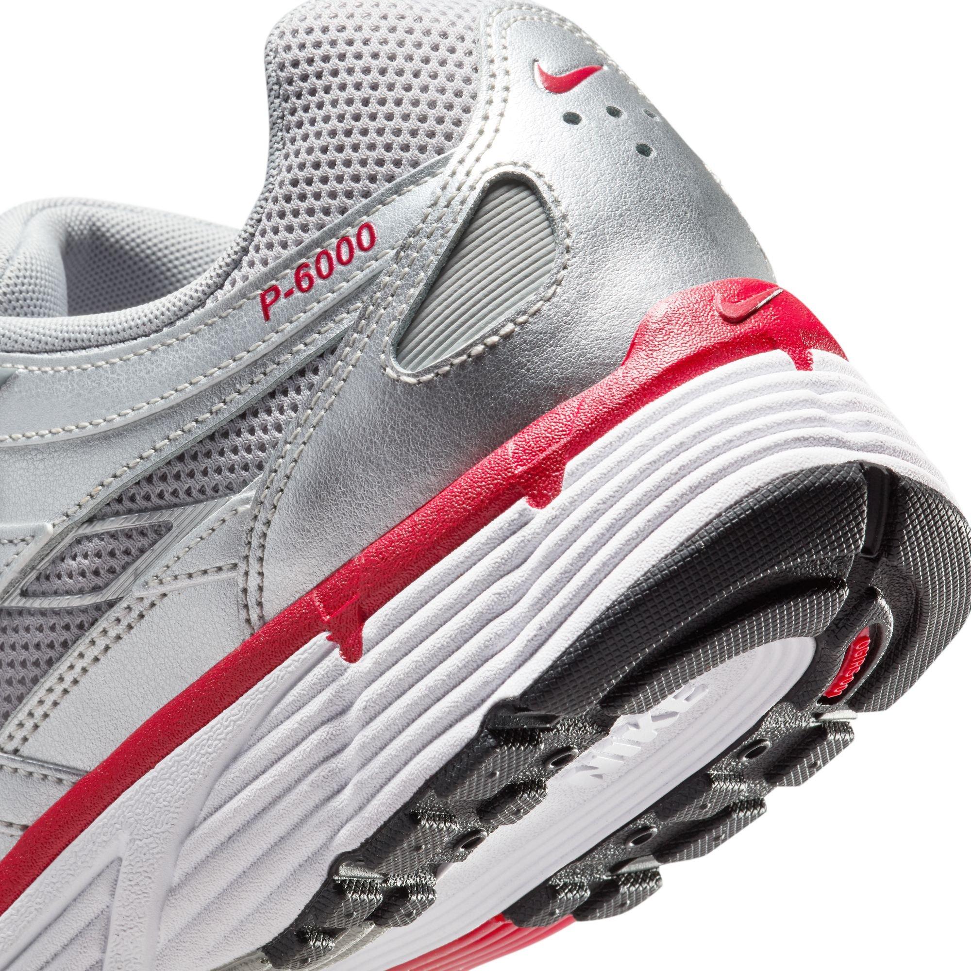 Nike P-6000 "Metallic Silver/Gym Red/Flt Silver" Men's Shoe - SILVER/RED Thumbnail View 11