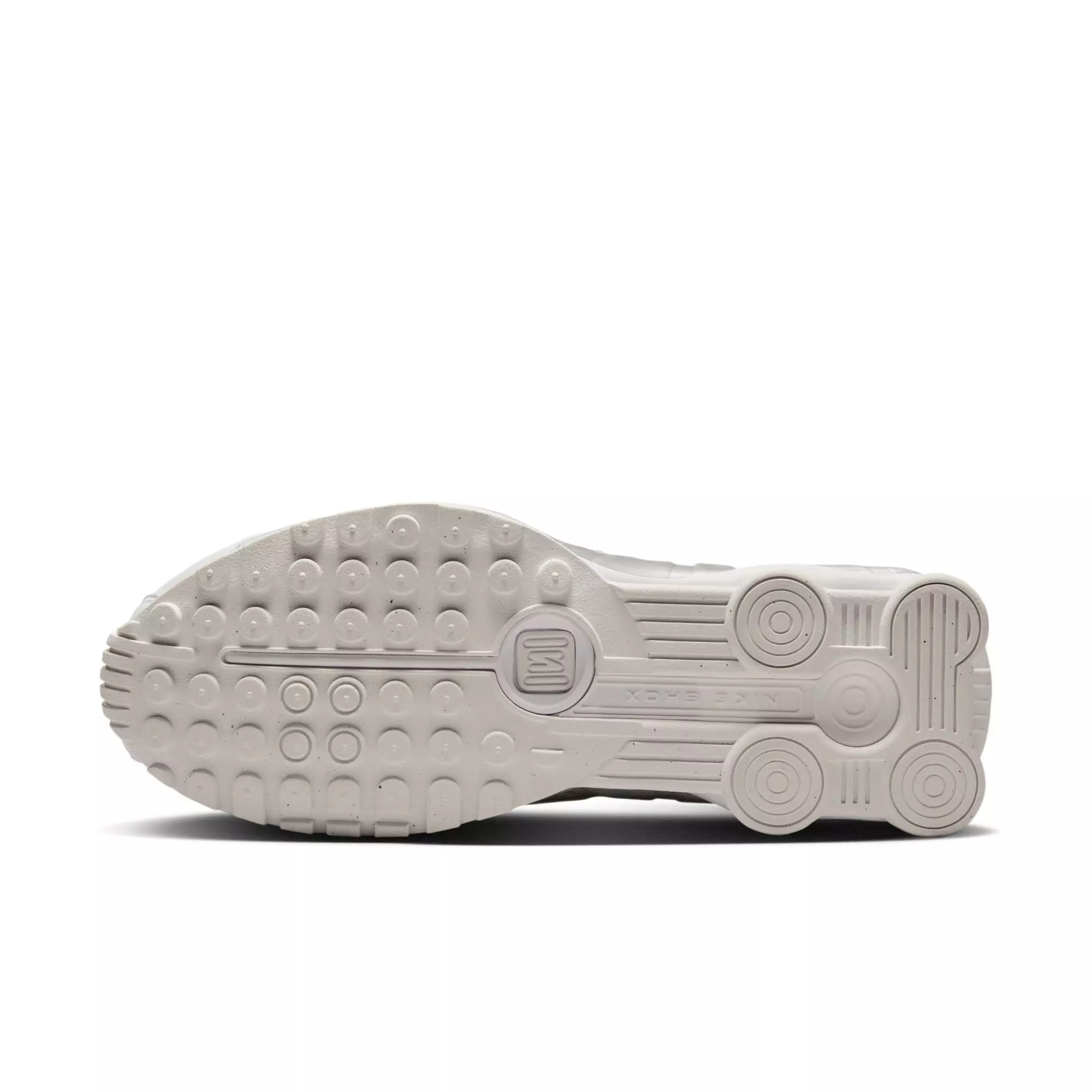 Nike Shox R4 "White/Metallic Silver" Men's Shoe - WHITE/RED