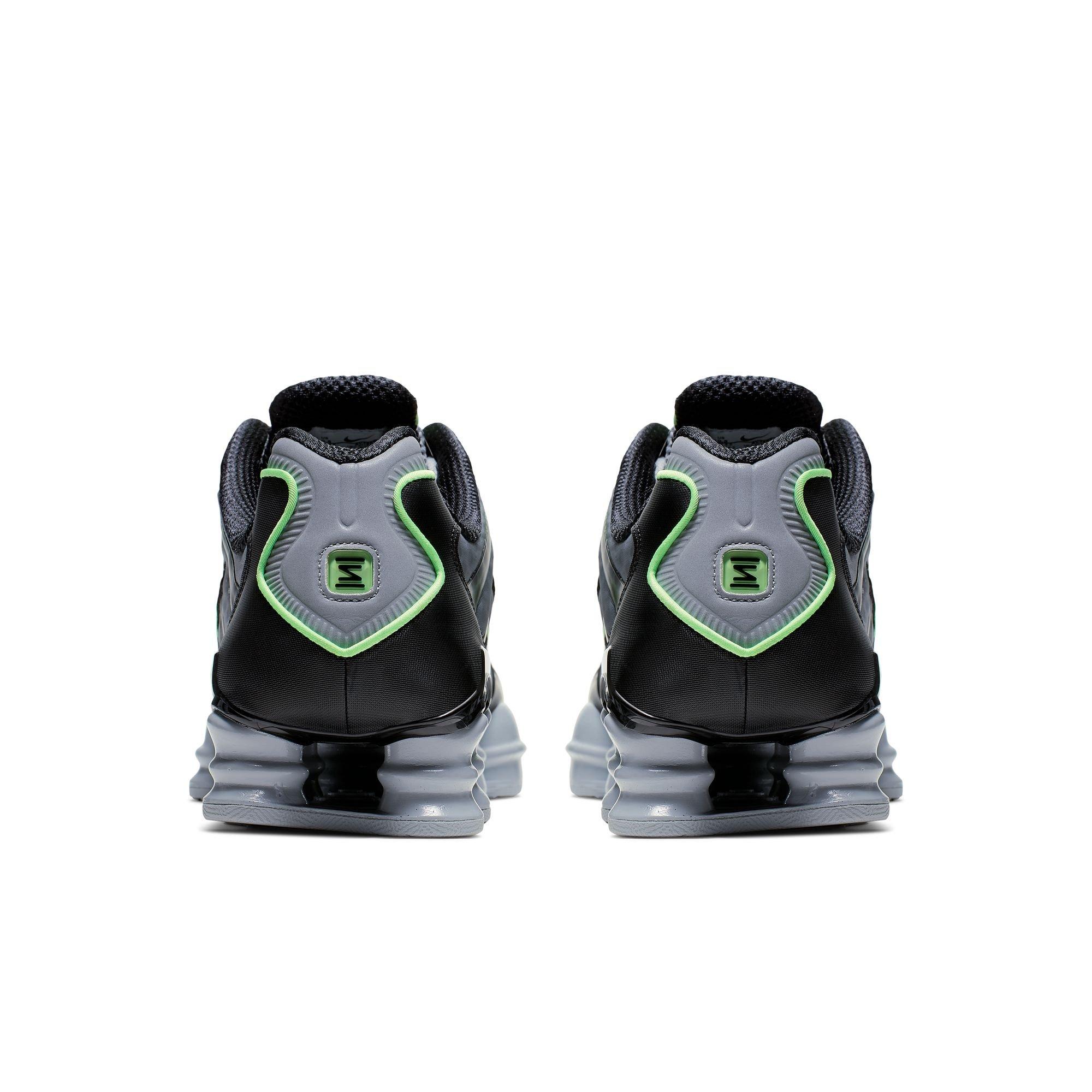 Nike Shox TL "Wolf Grey/Lime Blast/Black" Men's Shoe - GREY/GREEN Thumbnail View 7