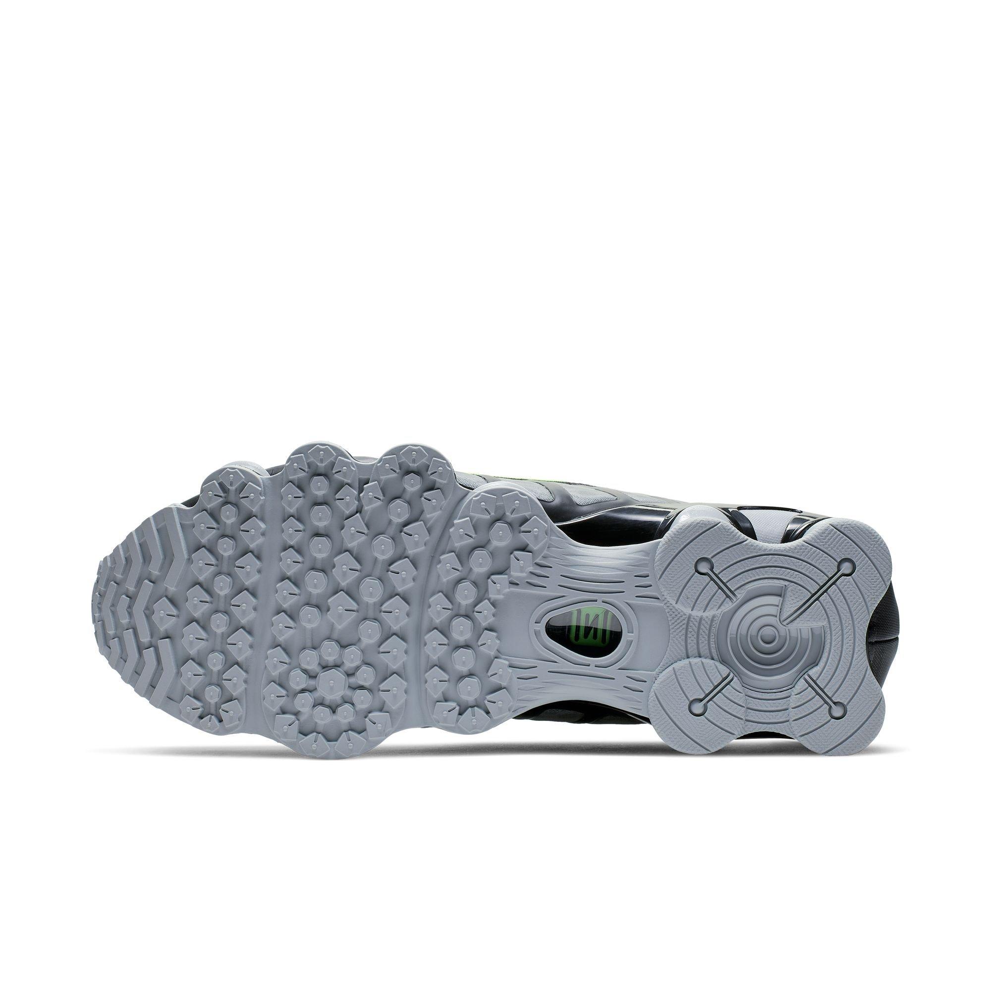Nike Shox TL "Wolf Grey/Lime Blast/Black" Men's Shoe - GREY/GREEN Thumbnail View 8