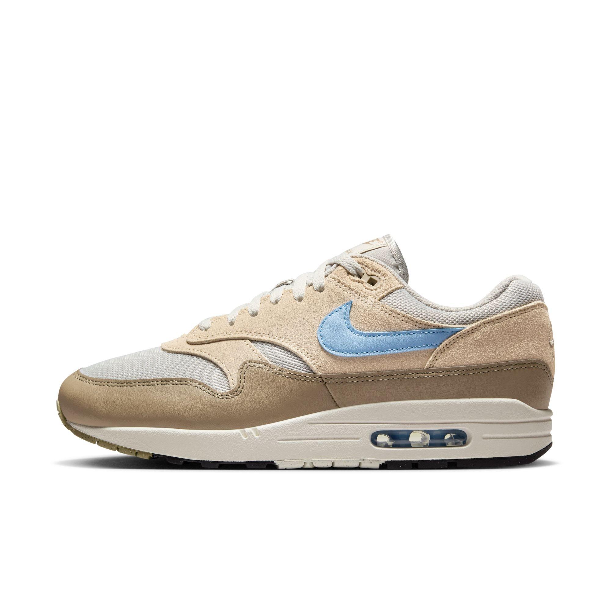 Nike Air Max 1 Essential "Light Bone/Psychic Blue/Sanddrift/Khaki" Men's Shoe - TAN Thumbnail View 3