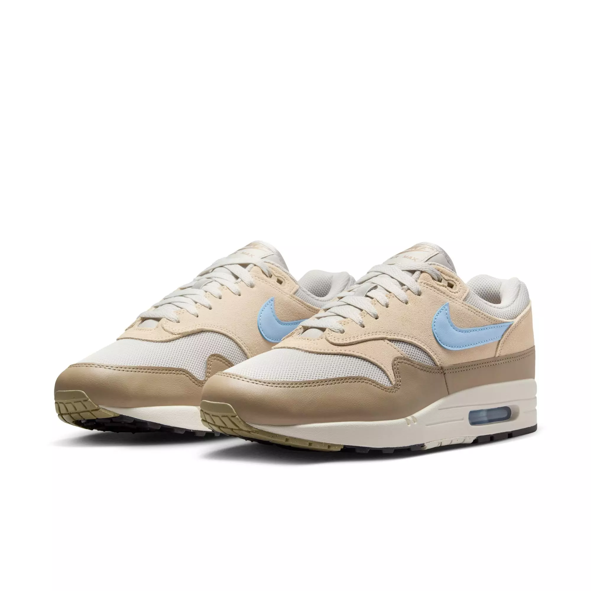 Nike Air Max 1 Essential "Light Bone/Psychic Blue/Sanddrift/Khaki" Men's Shoe - TAN