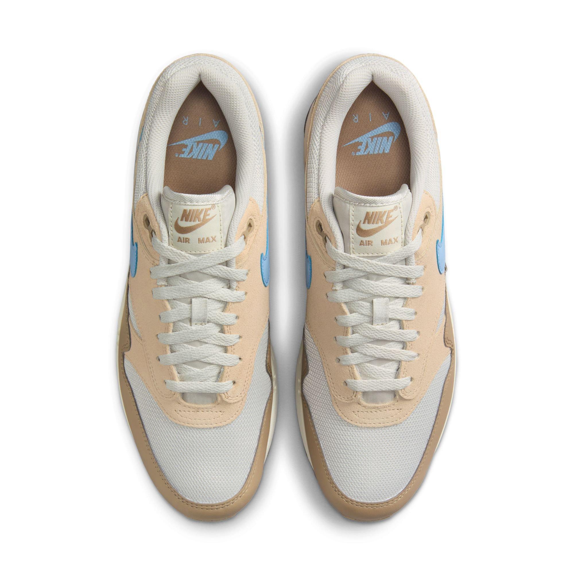 Nike Air Max 1 Essential "Light Bone/Psychic Blue/Sanddrift/Khaki" Men's Shoe - TAN Thumbnail View 6