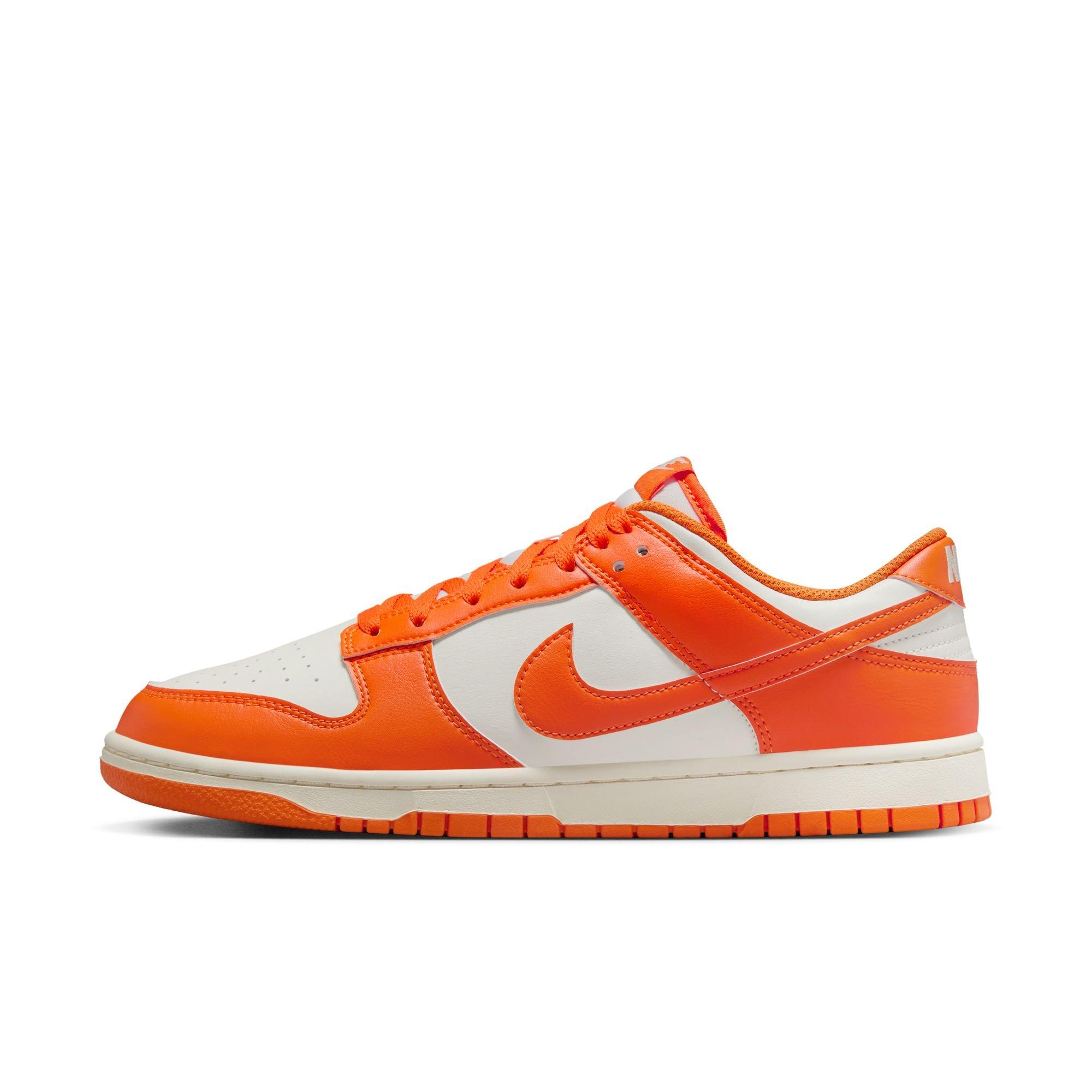Nike Dunk Low Retro "Pale Ivory/Safety Orange" Men's Shoe - ORANGE Thumbnail View 3