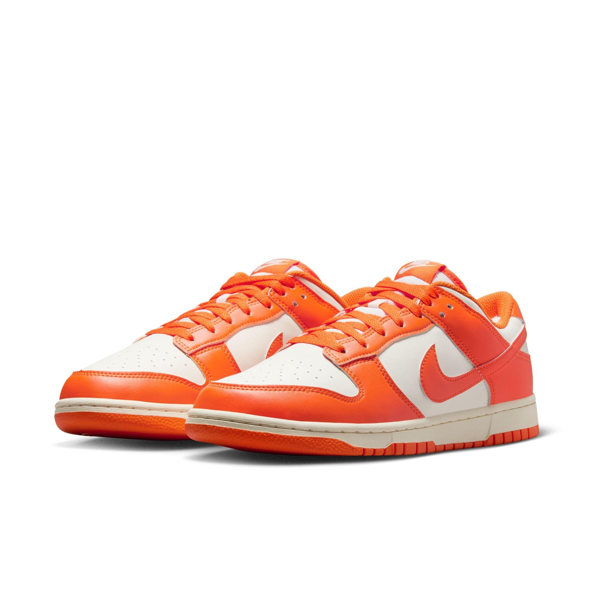 Nike Dunk Low Retro "Pale Ivory/Safety Orange" Men's Shoe - ORANGE Thumbnail View 5
