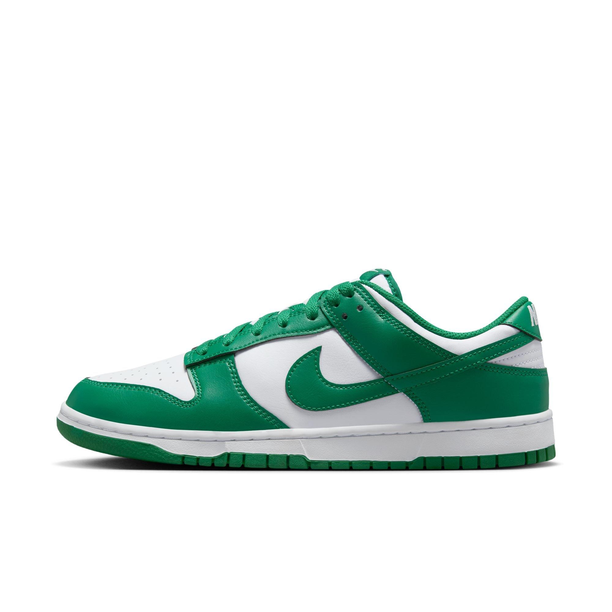 Nike Dunk Low Retro "White/Malachite" Men's Shoe - WHITE/GREEN Thumbnail View 3