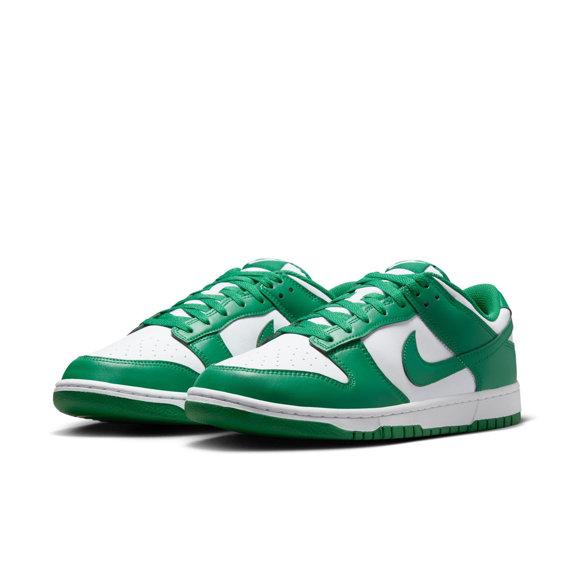 Nike Dunk Low Retro "White/Malachite" Men's Shoe - WHITE/GREEN Thumbnail View 5