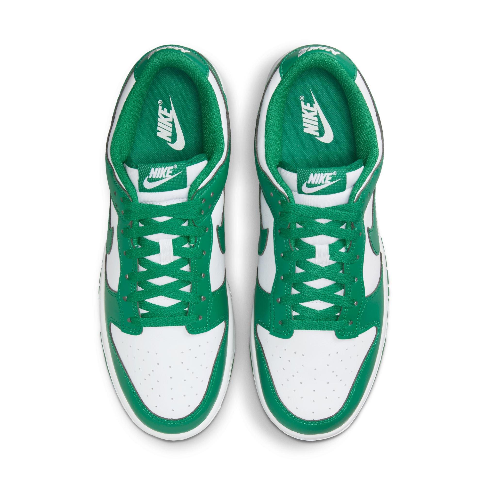 Nike Dunk Low Retro "White/Malachite" Men's Shoe - WHITE/GREEN Thumbnail View 6