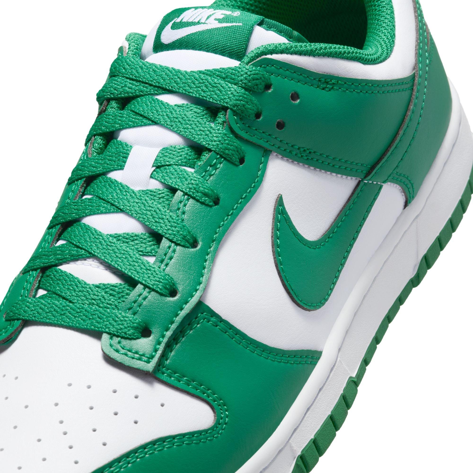 Nike Dunk Low Retro "White/Malachite" Men's Shoe - WHITE/GREEN Thumbnail View 10