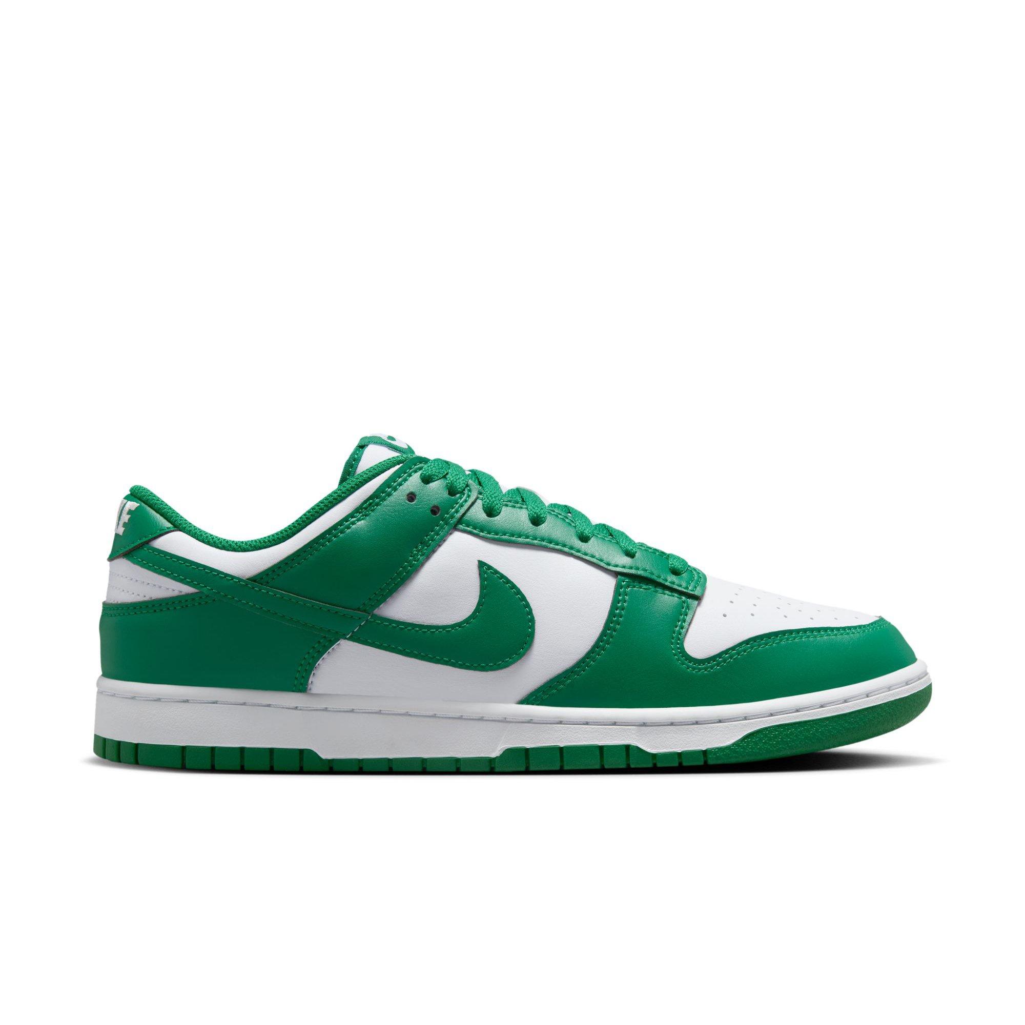Nike Dunk Low Retro "White/Malachite" Men's Shoe - WHITE/GREEN Thumbnail View 1