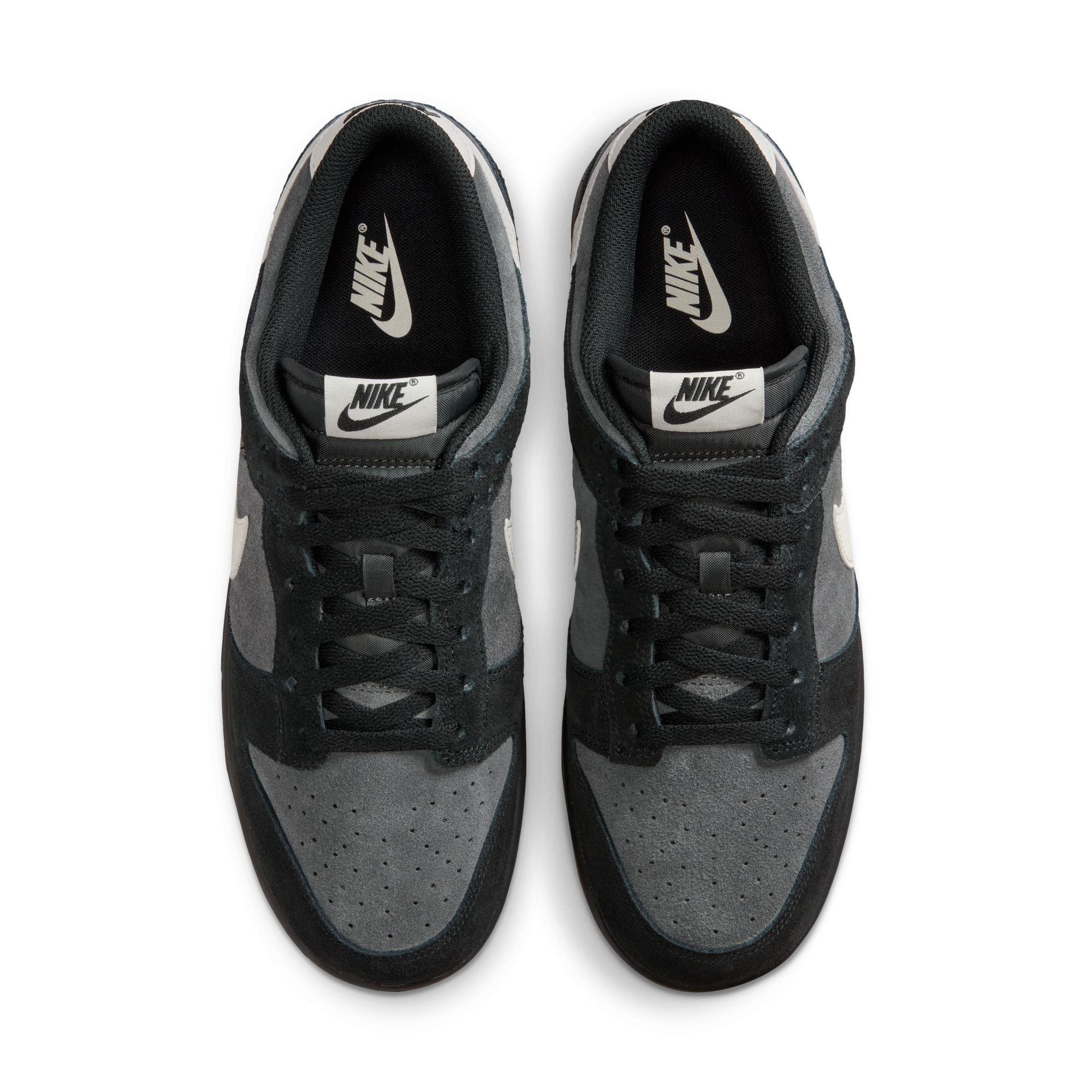 Nike Dunk Low Retro SE "Black/Pale Ivory/Anthracite" Men's Shoe - BLACK/GUM Thumbnail View 6
